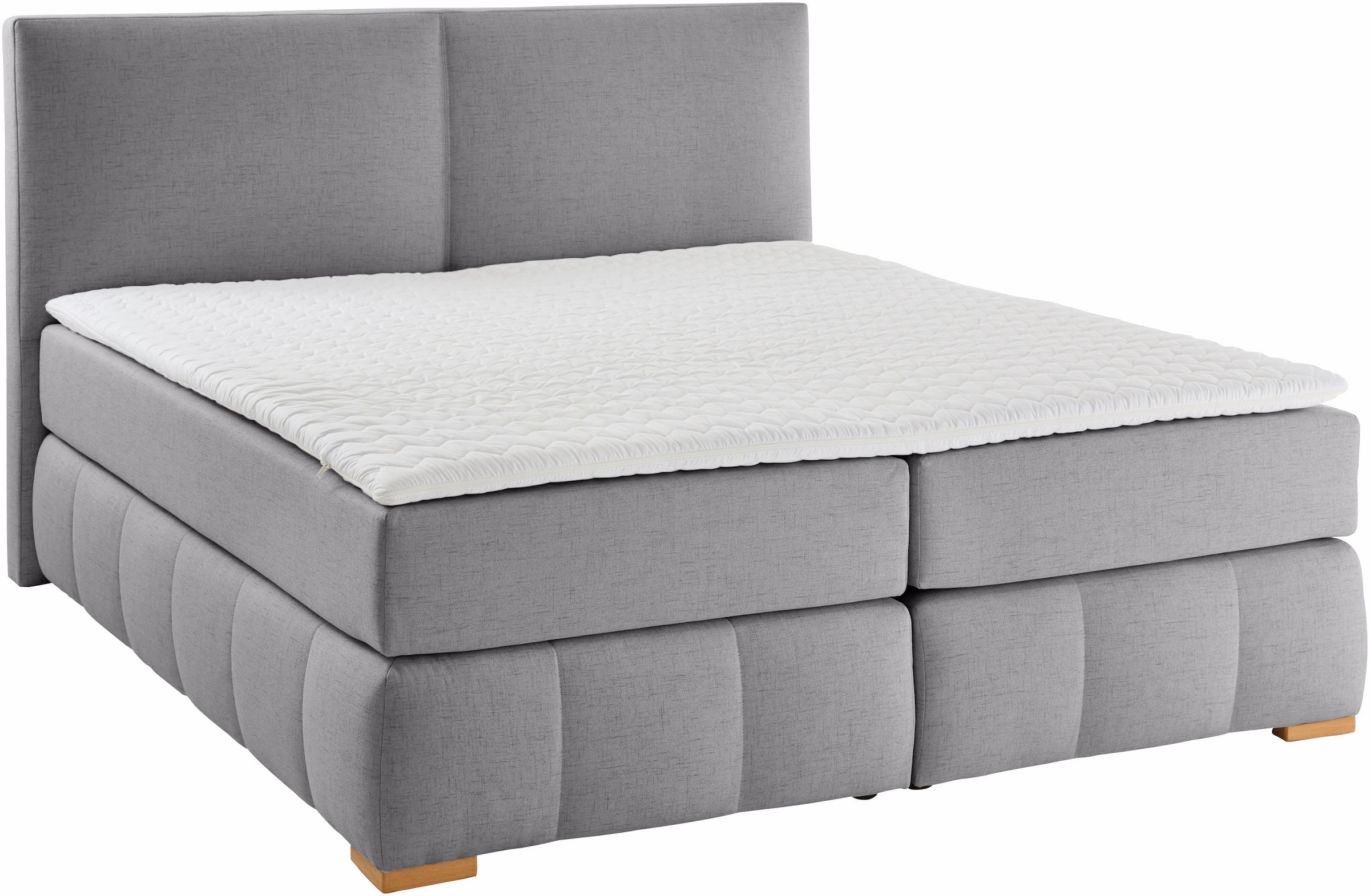 Home affaire Boxspringbett »Wehma«, inkl. Topper in 3 verschiedenen Matratzen, auch in Samtstoff