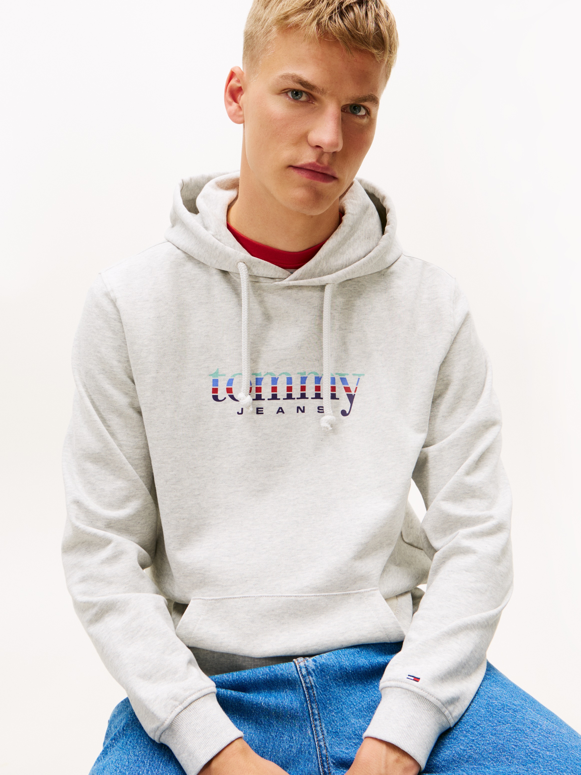 Tommy Jeans Hoodie »TJM REG ENTRY DNA PLAY«, regular fit, mehrfarbiges Logo, Sweatshirt
