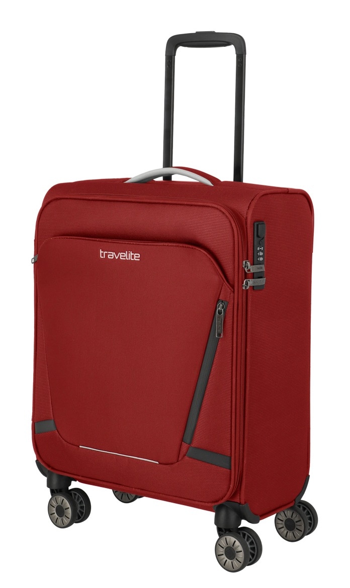 travelite Handgepäck-Trolley »JETPACK Multi Light 4 Cabin, konzipiert für Condor & Ryanair« 37 l 4 Rollen Weichgepäck-Koffer Handgepäck für die meisten gängigen Airlines