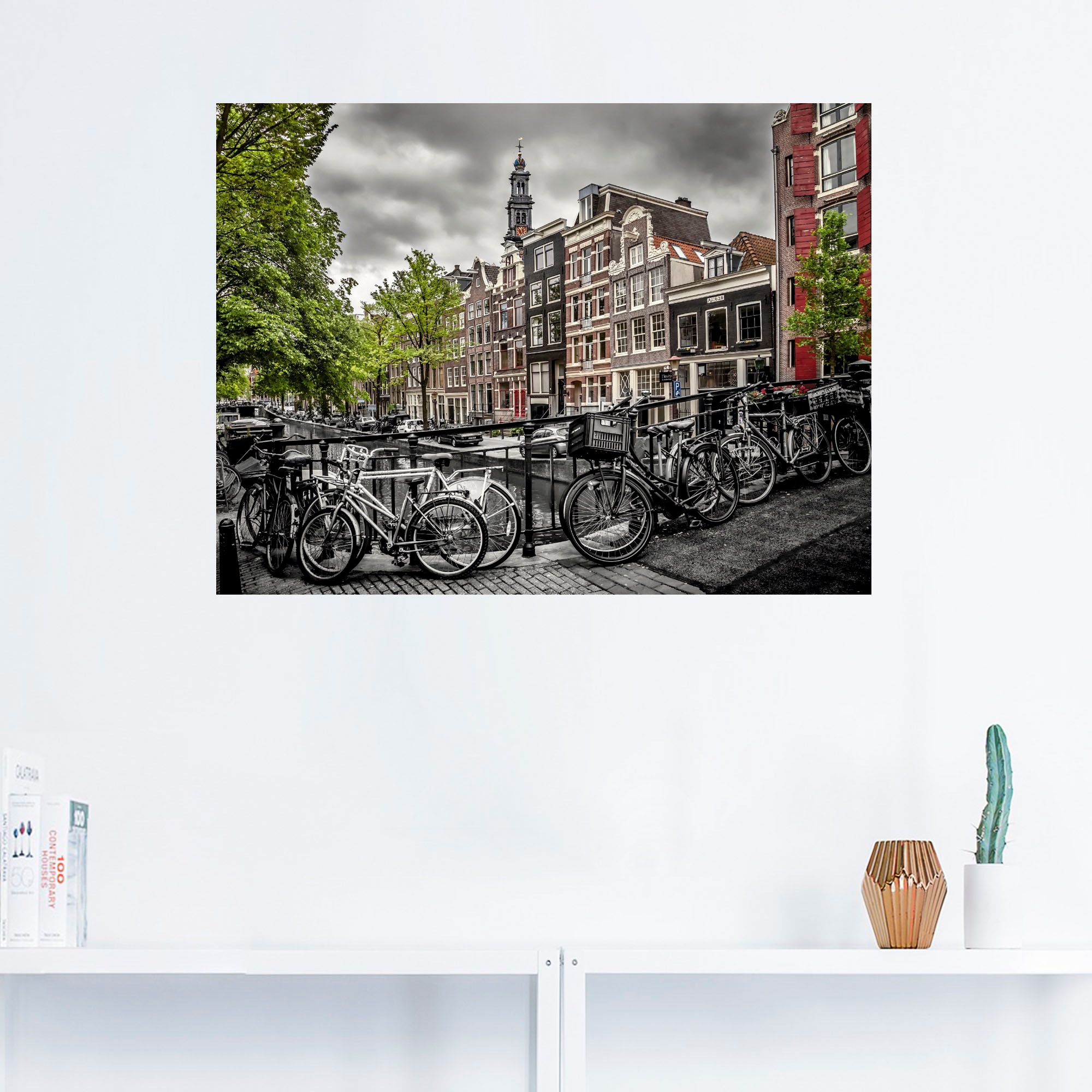 Artland Wandbild »Amsterdam Fahrräder, Wandaufkleber Poster Bloemgracht«, bei St.), bestellen Größen als online (1 Leinwandbild, versch. OTTO oder in