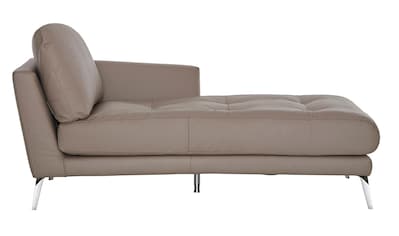 W.SCHILLIG Chaiselongue »softy«, mit dekorativer Heftung im Sitz, Füße Chrom glänzend kaufen