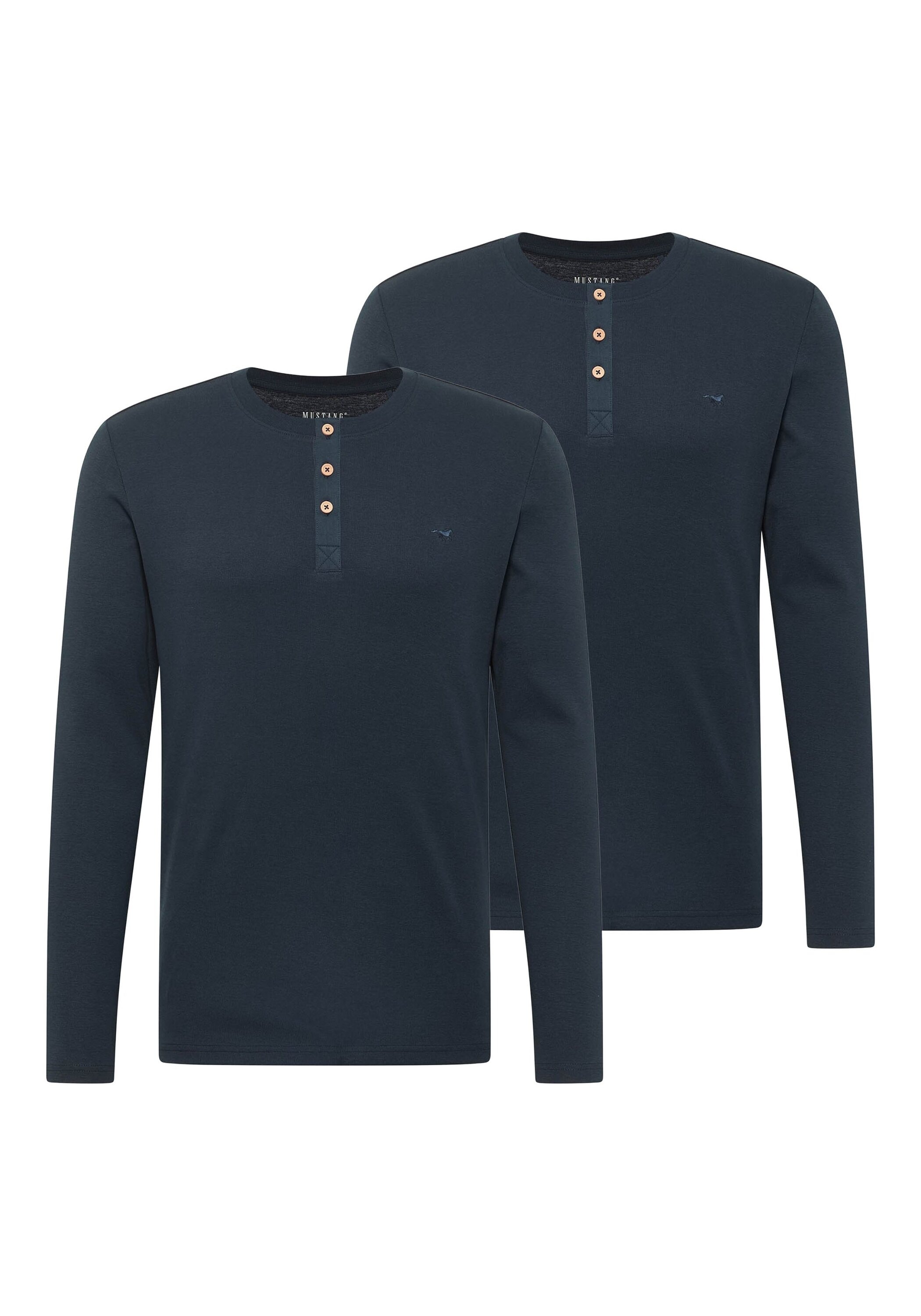 MUSTANG Longsleeve »Longsleeve Style Arminto 2P 2er Pack«