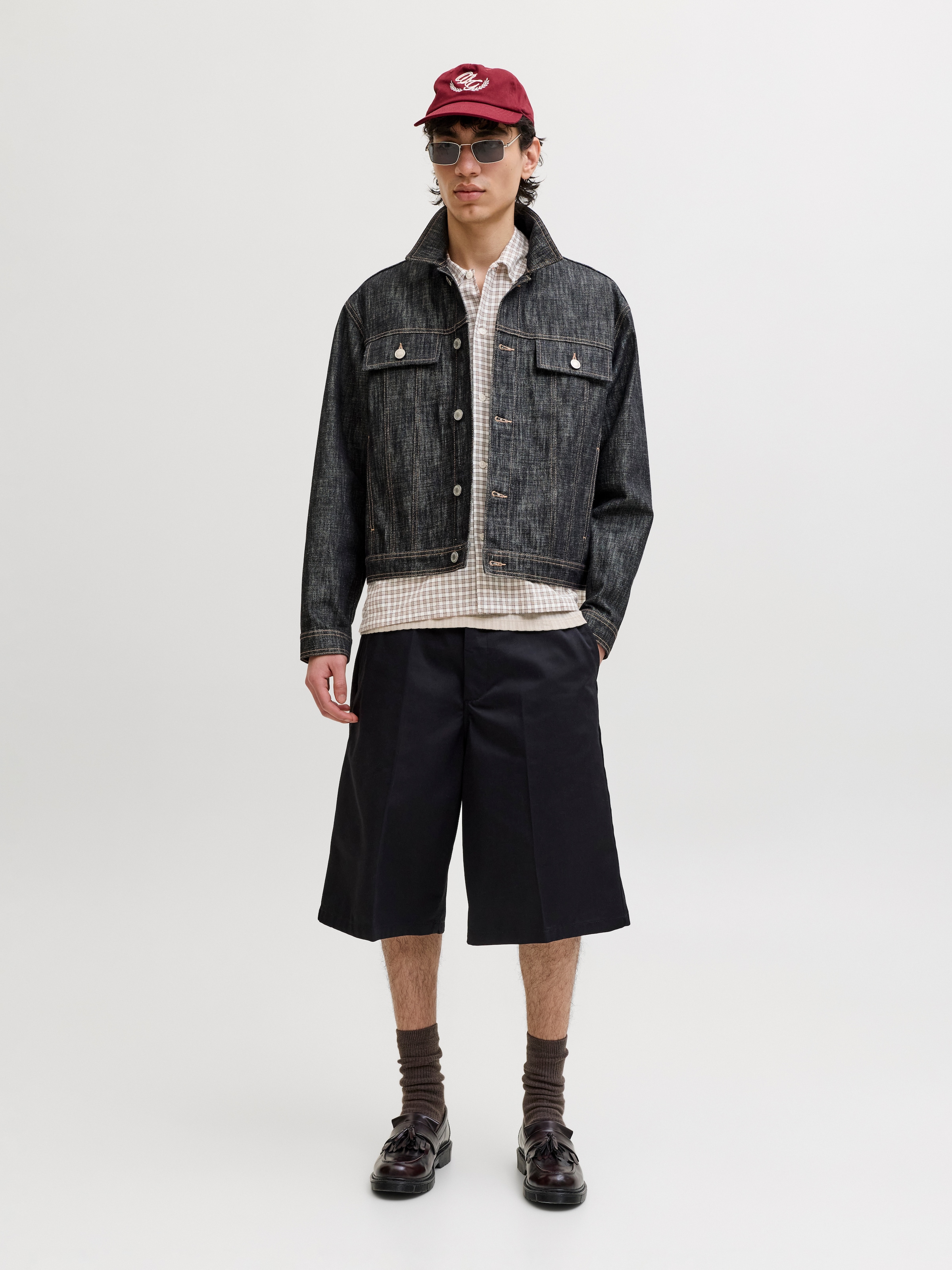 Jack & Jones Kurzarmhemd »JORRIVIERA LINEN BLEND SHIRT SS LN« Baumwollmischung, regular fit