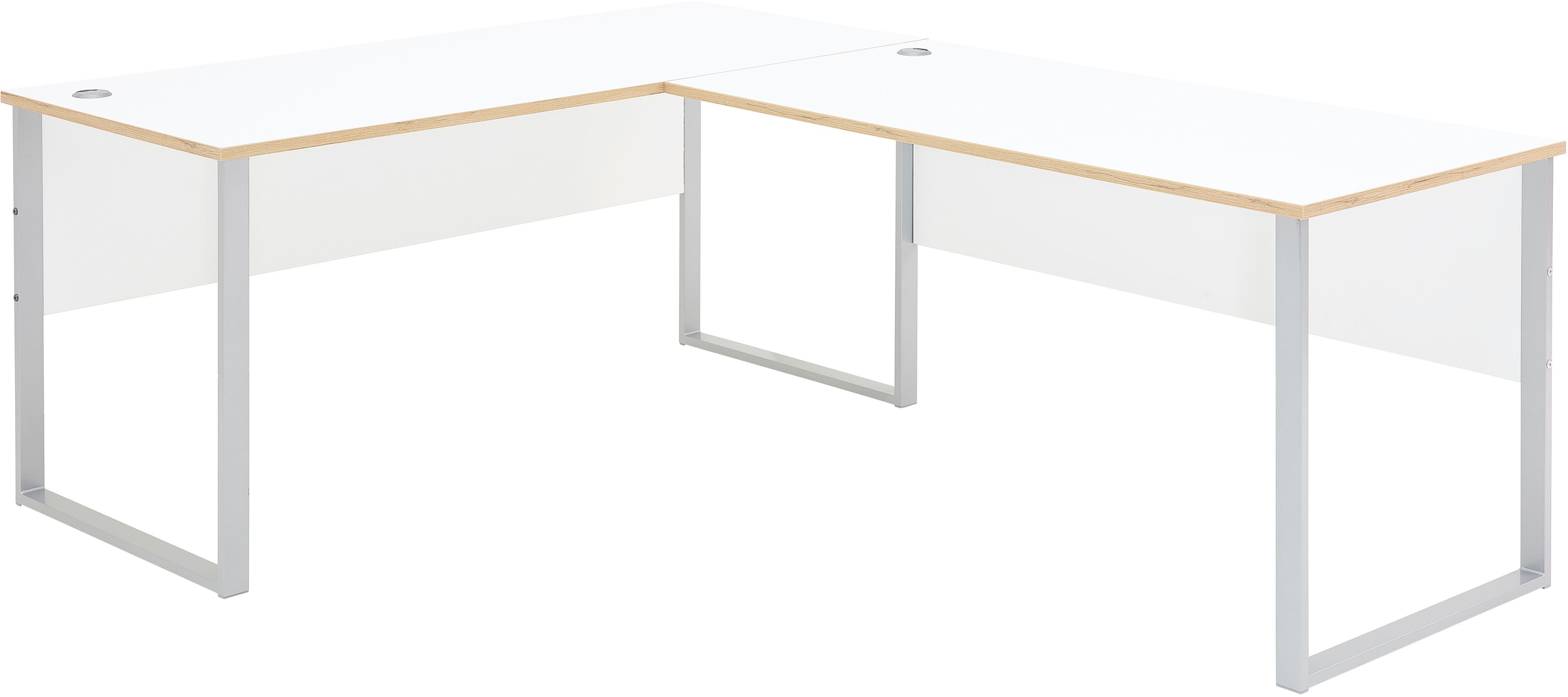 Innostyle Schreibtisch »Memphis Eckschreibtisch, 223x77x170cm (B/H/T)«, (1 St.), ABS-Kantenschutz, Soft Touch Oberfläche