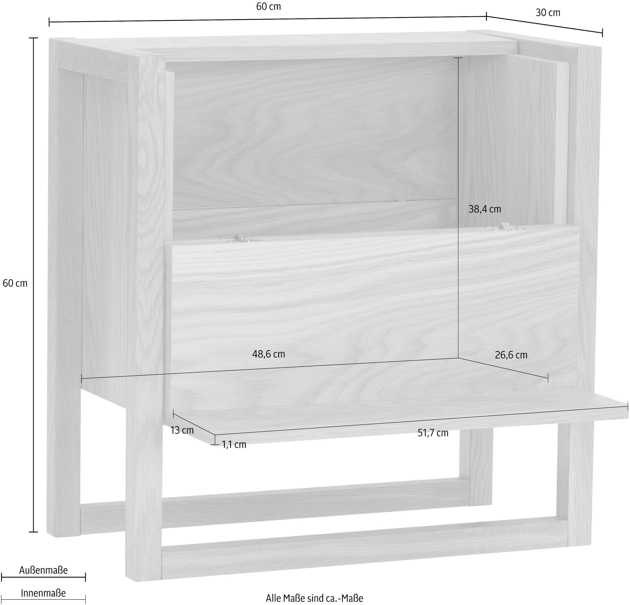 Woodman Barschrank »New Est«, Breite 60 cm, eine kompakte und vielseitige Ergänzung