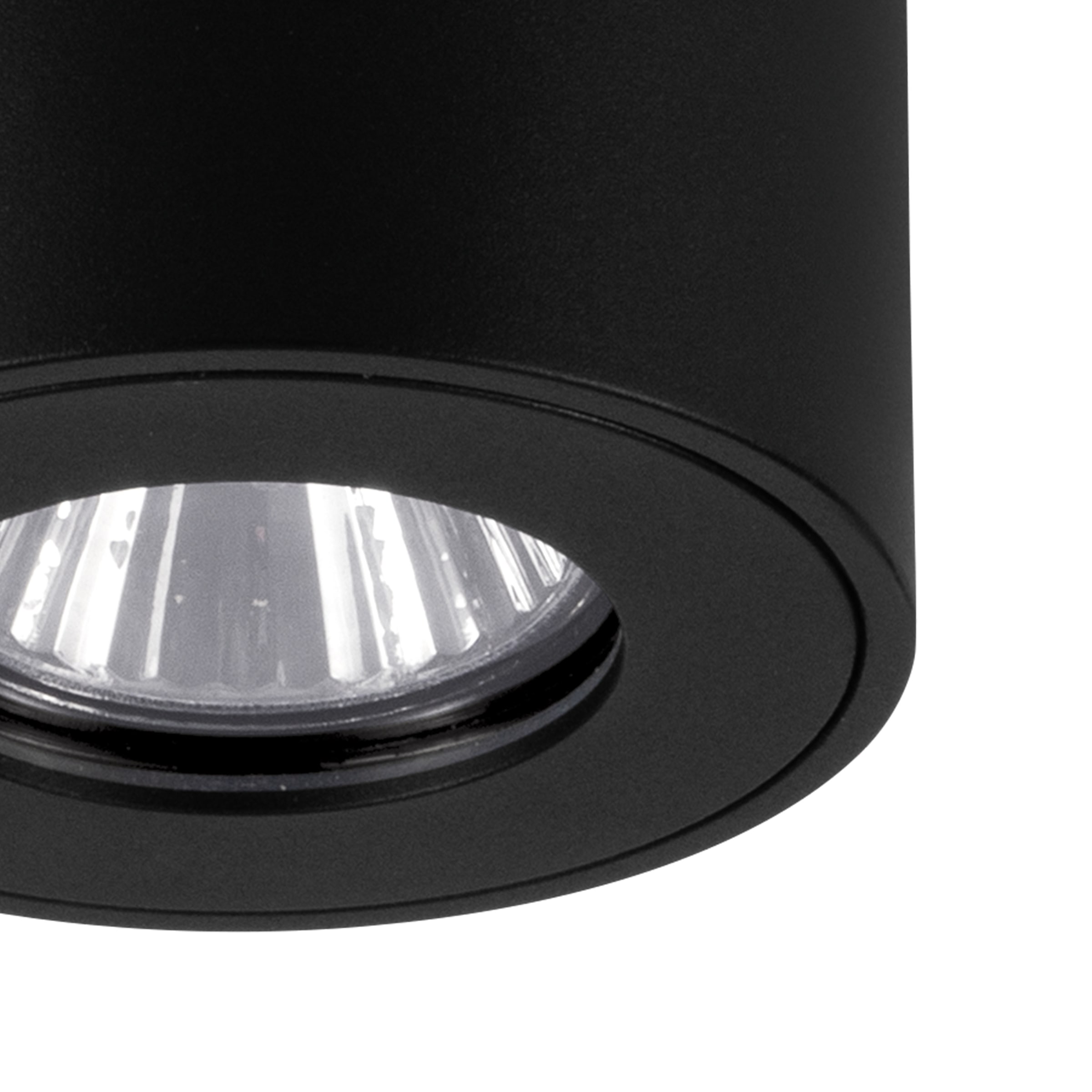 EGLO Deckenleuchte »TORRECOLA Deckenlampe - Alu, Kunststoff - GU10 - 1X5W - IP44« GU10 1 Stk. Wohzimmerlampe, Esszimmerlampe, Flur, Schlafzimmer, H9,5 x Ø8 cm