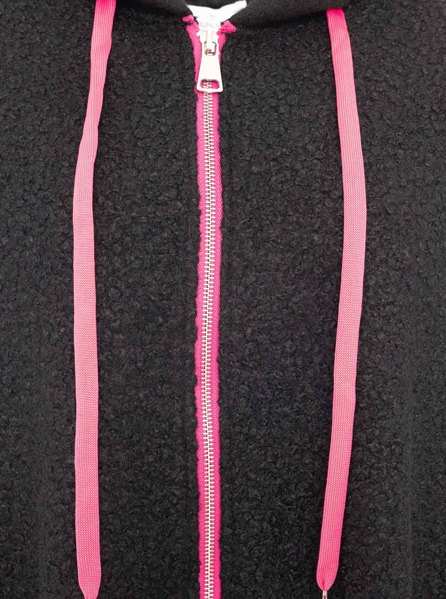 Zwillingsherz Kurzmantel »"Neon"« aus Teddystoff mit Kapuze, Reißverschluss und Taschen