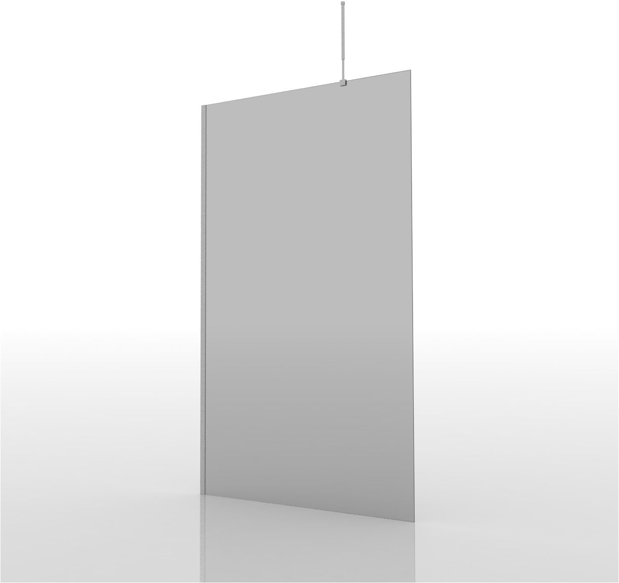 Marwell Walk-in-Dusche mit verchromten Wandprofil