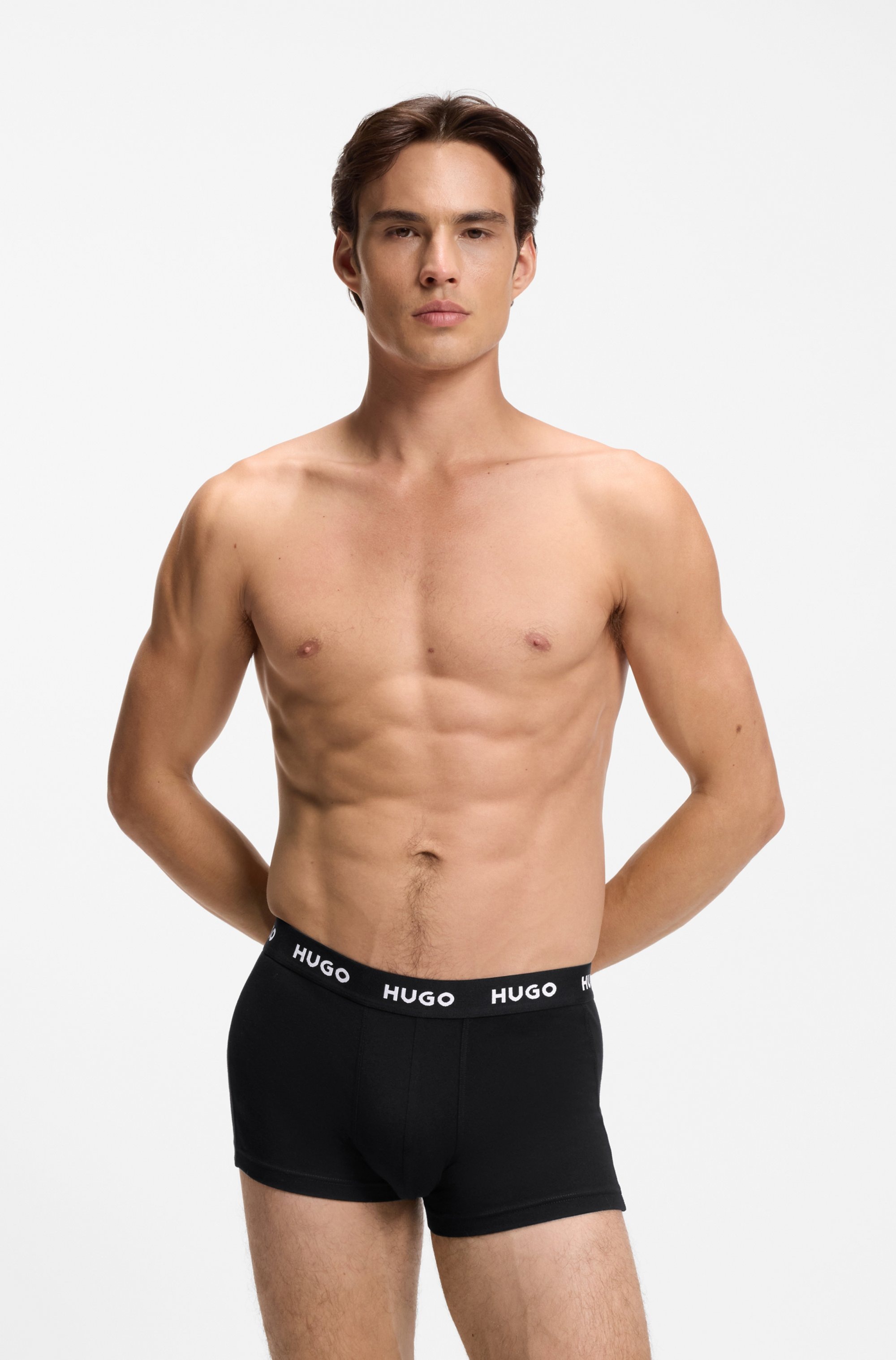 HUGO Underwear Trunk »TRUNK TRIPLET PACK« Packung, 3 Stk. mit Logoschriftzug auf dem Bund