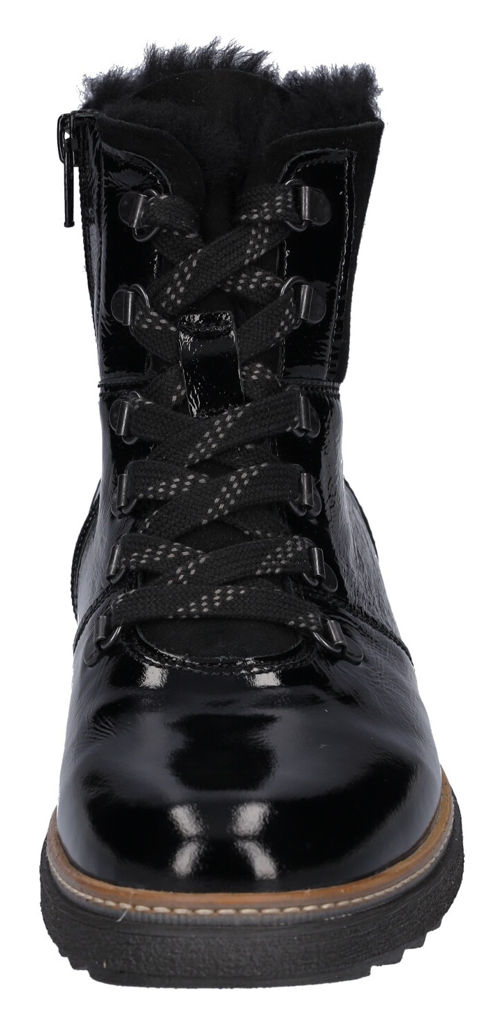 Waldläufer Schnürboots »Hitomi«, in Lack-Optik, H-Weite