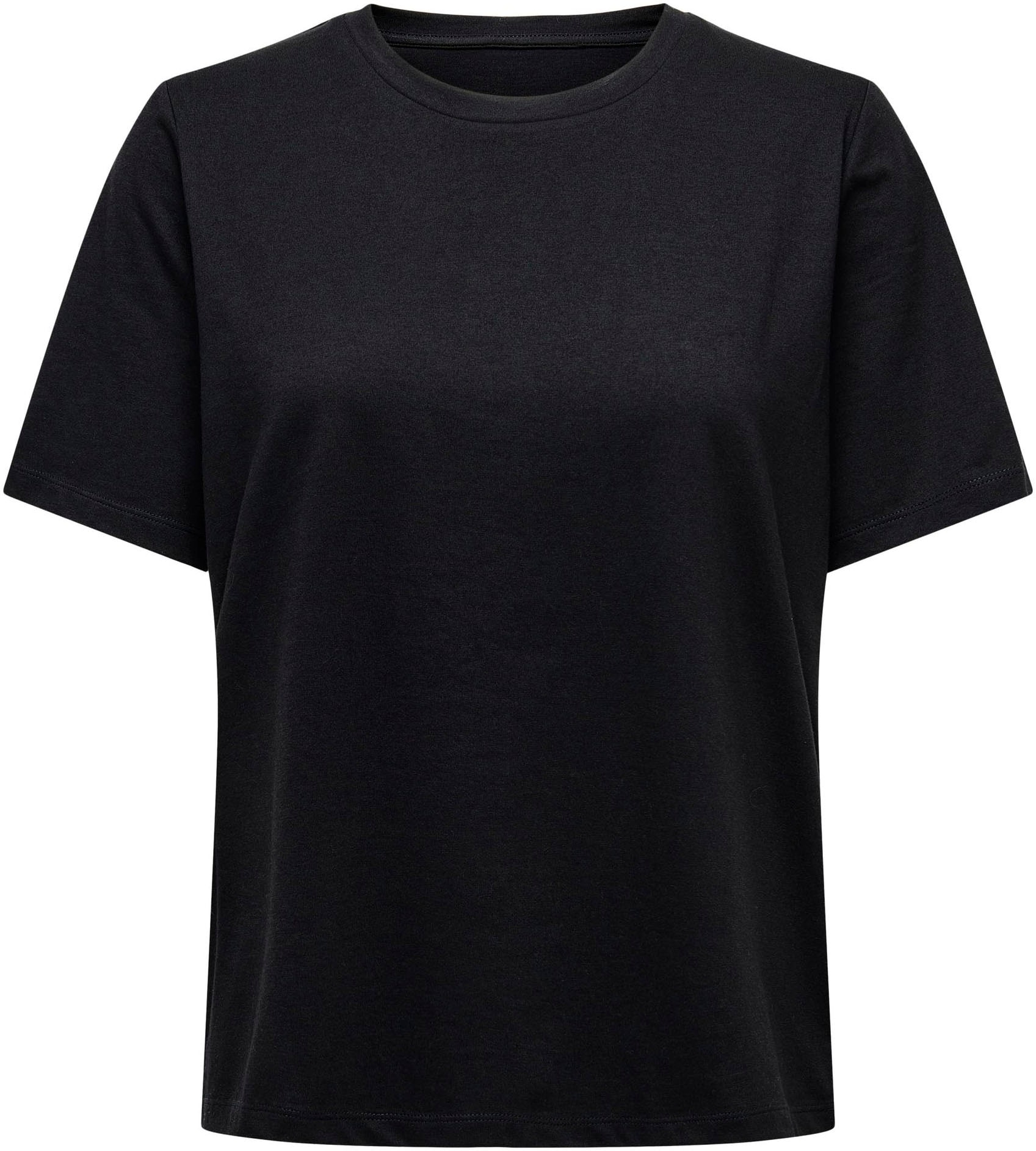 ONLY Kurzarmshirt »ONLONLY – T-Shirt mit Rundhals und klassischem Schnitt«, regular fit, casual, Single Jersey, Baumwolle, Rundhals