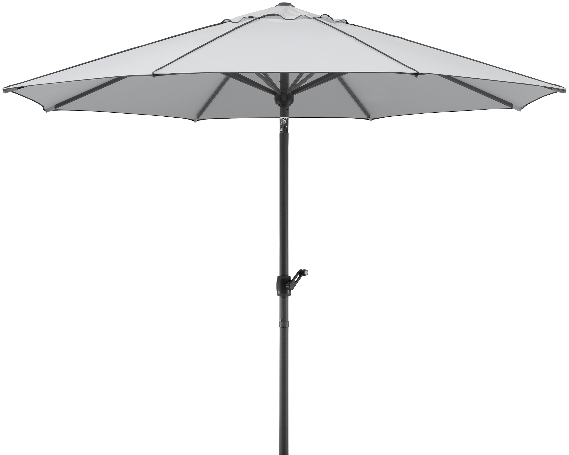 Schneider Schirme Marktschirm »Adria«, Durchmesser 300 cm, silbergrau, rund, ohne Schirmständer