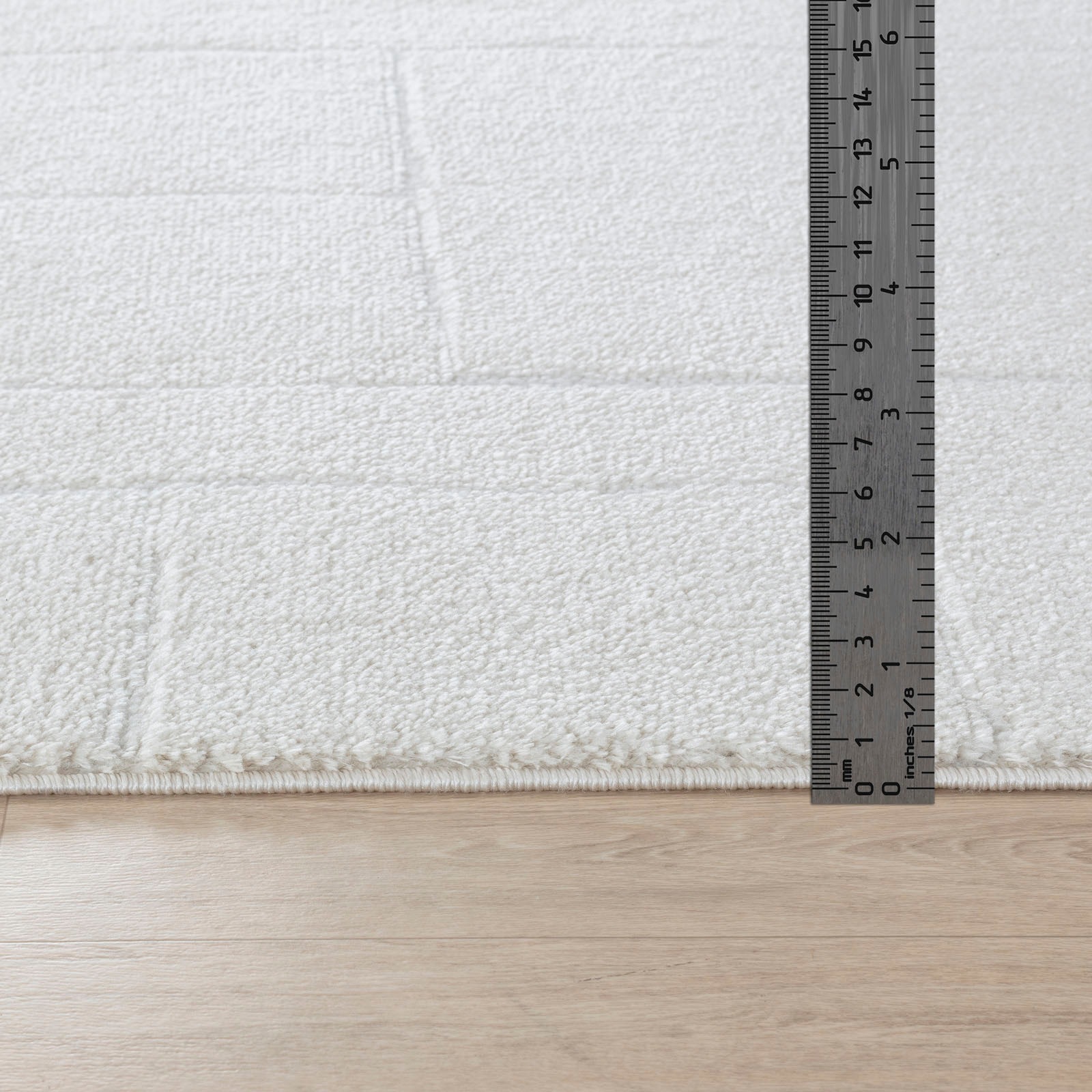 Livabliss Teppich »CAGLIARI« rechteckig 14 mm Höhe Skandi Design, Modern Boho Kurzflor Wohnzimmerteppich, Schlafzimmer