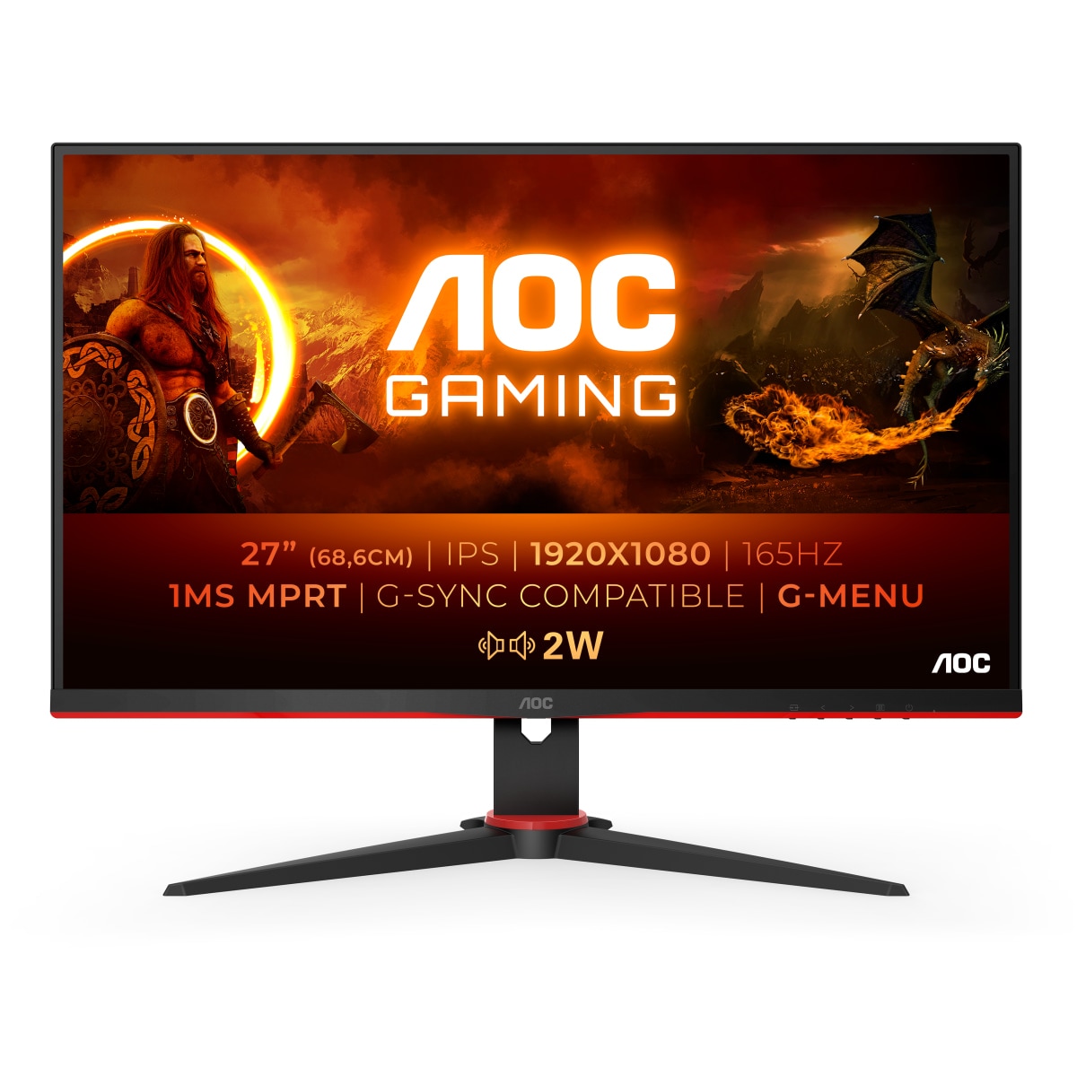 Gaming-Monitor »27G2SPAE/BK«, 68,6 cm/27 Zoll, 1920 x 1080 px, Full HD, 1 ms...