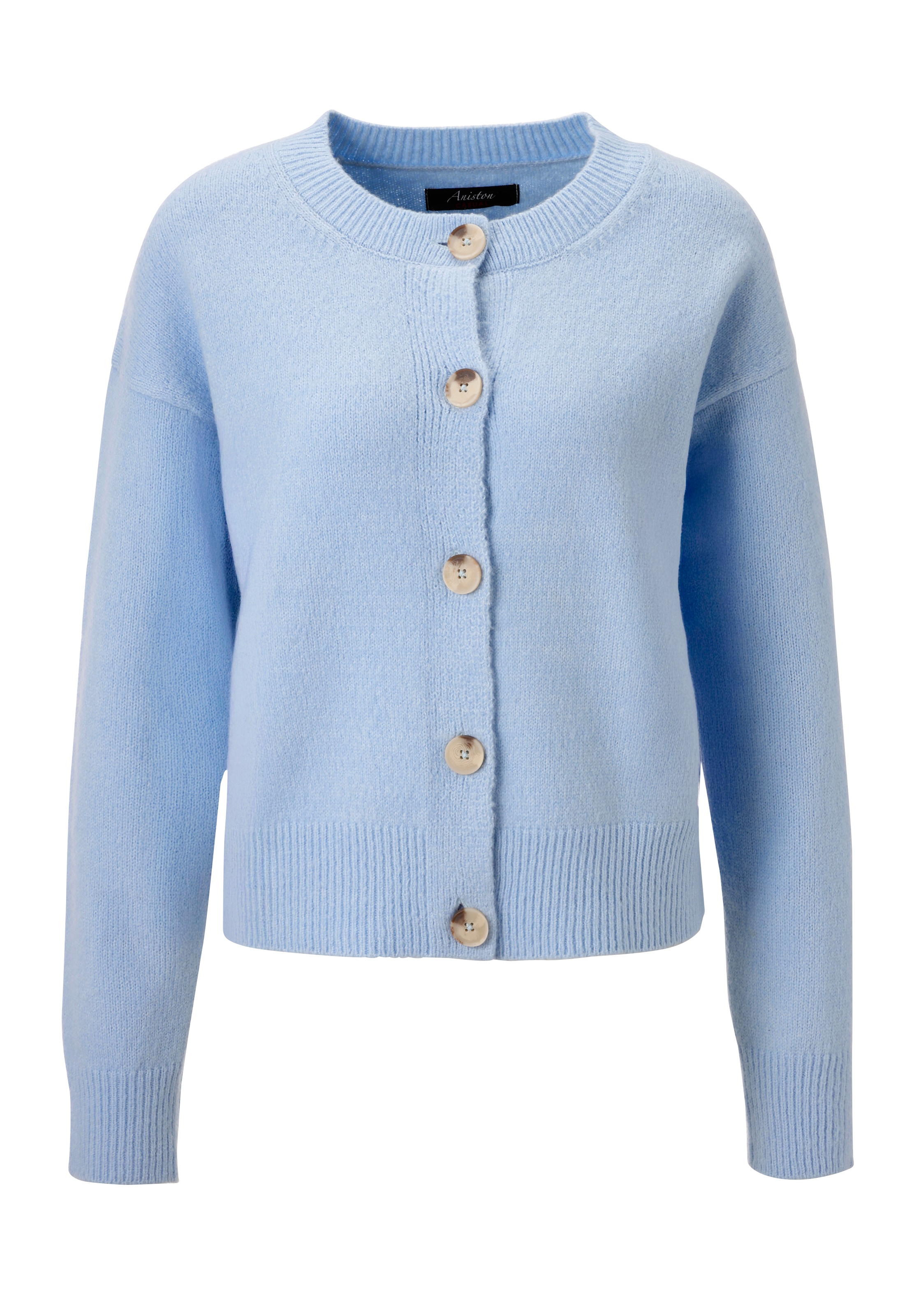 Aniston CASUAL Strickjacke, aus effektvollem Melange-Garn - NEUE KOLLEKTION
