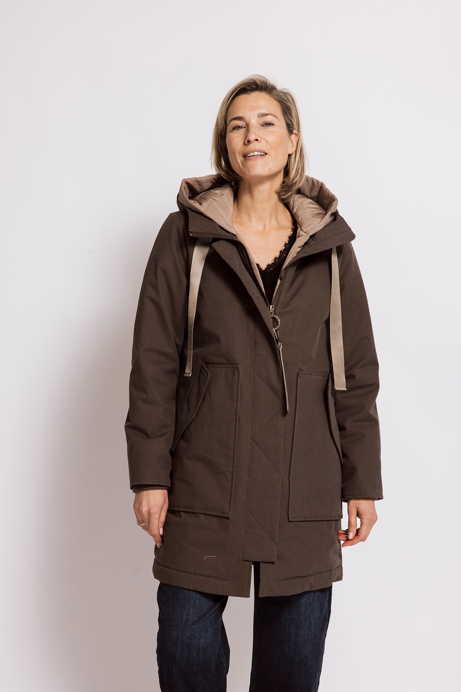 Zhrill Parka »ISOKE« ohne Kapuze mit Kapuze / Casual Passform, aus Baumwollmischung und Lyocell