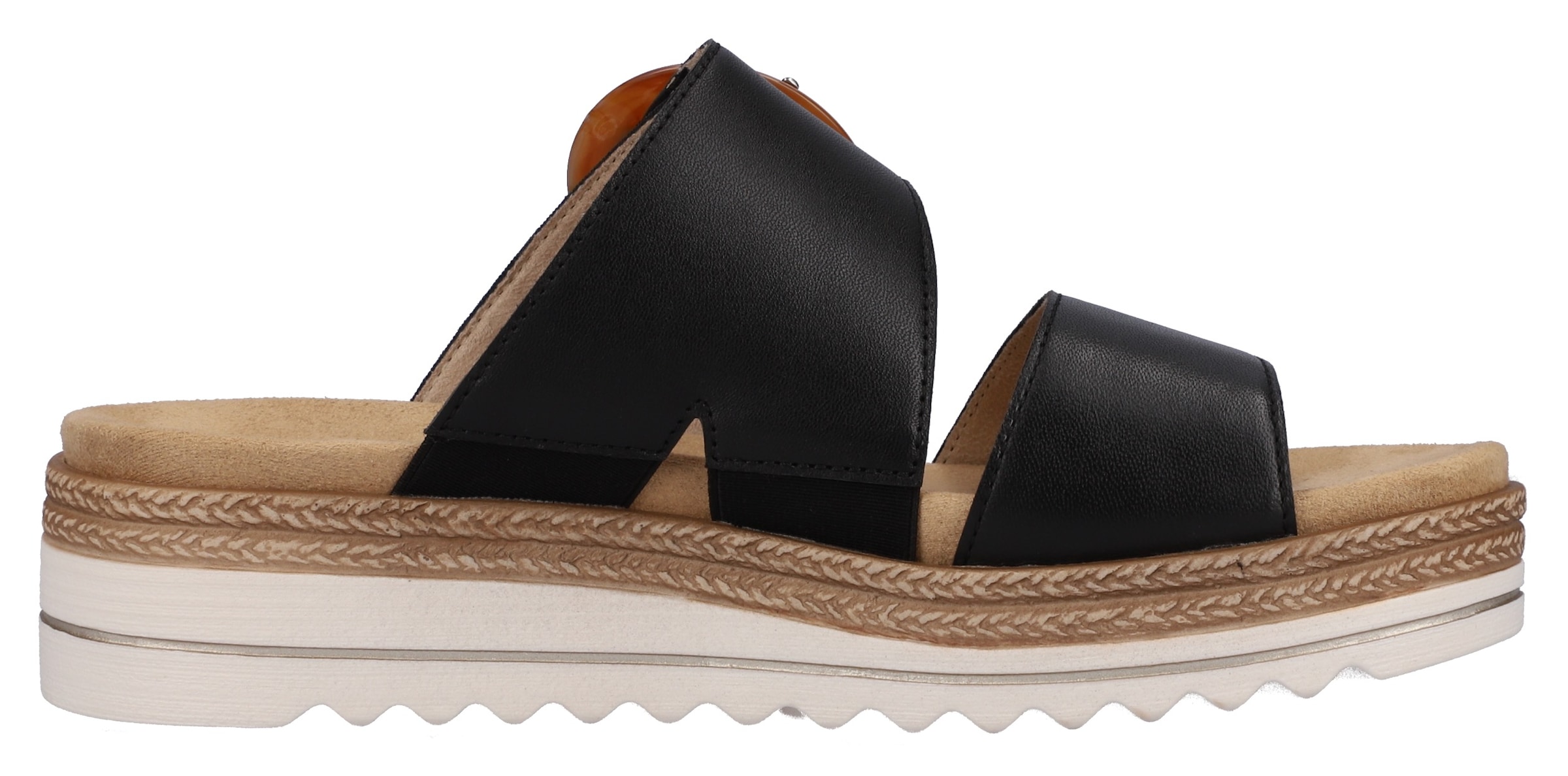 Remonte Pantolette, Keilabsatz, Sommerschuh, Schlappen mit Zierschnalle