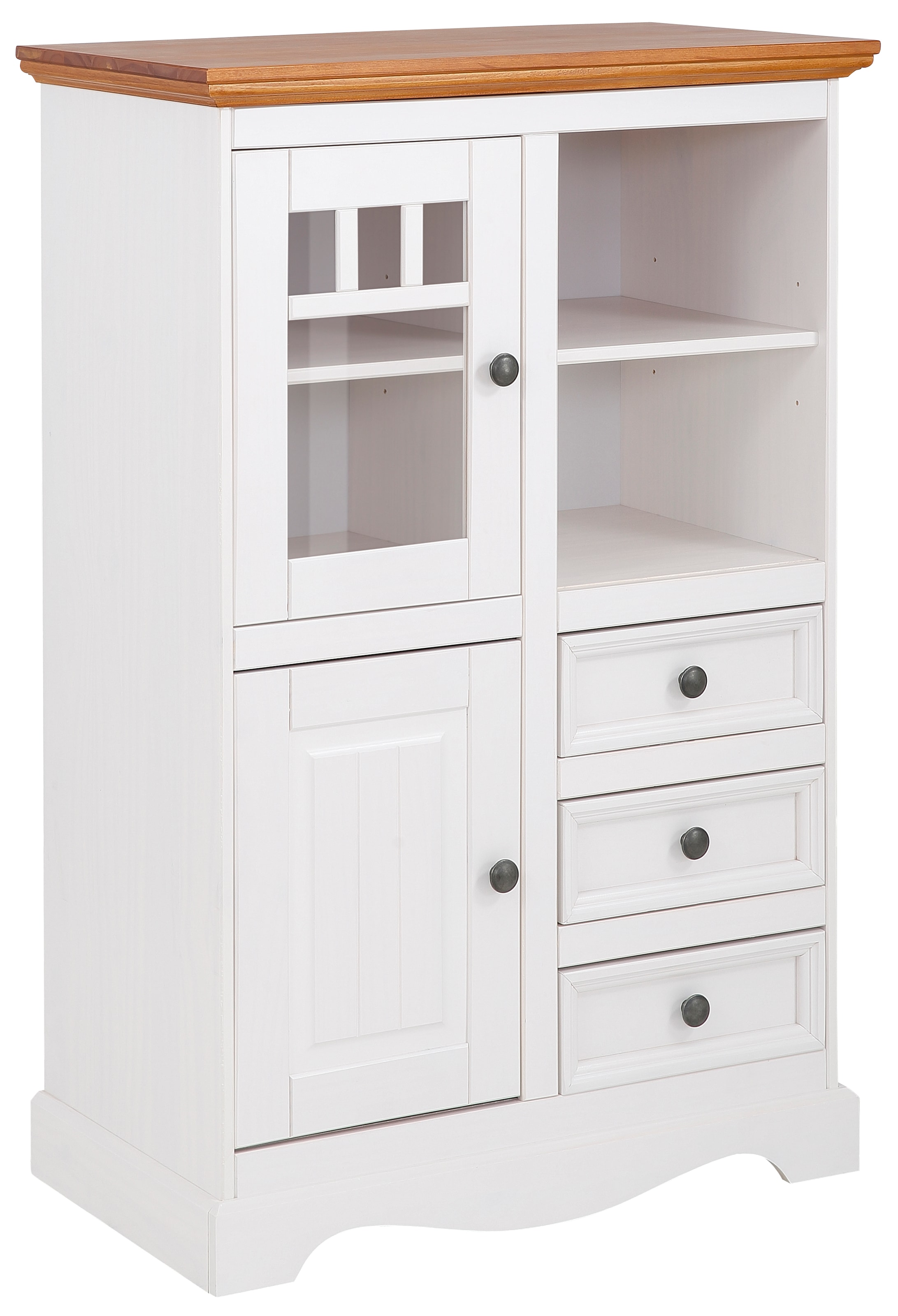 Home affaire Highboard »Melissa«, Vitrine, Breite 80 cm