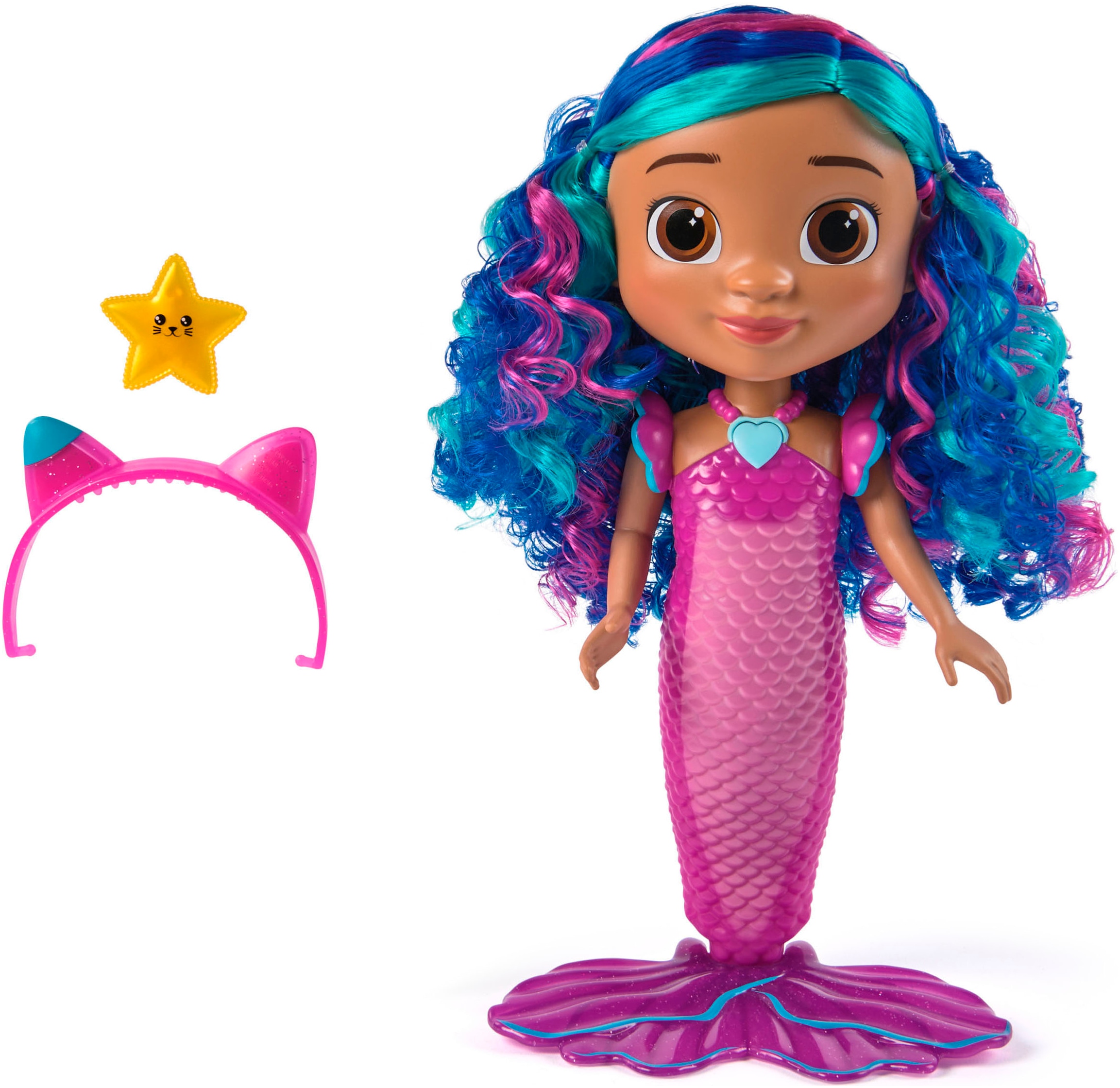 Spin Master Meerjungfrauenpuppe »Gabby’s Dollhouse: Der Film – Sing & Shine Meerjungfrau Gabby«, mit Licht und Sound