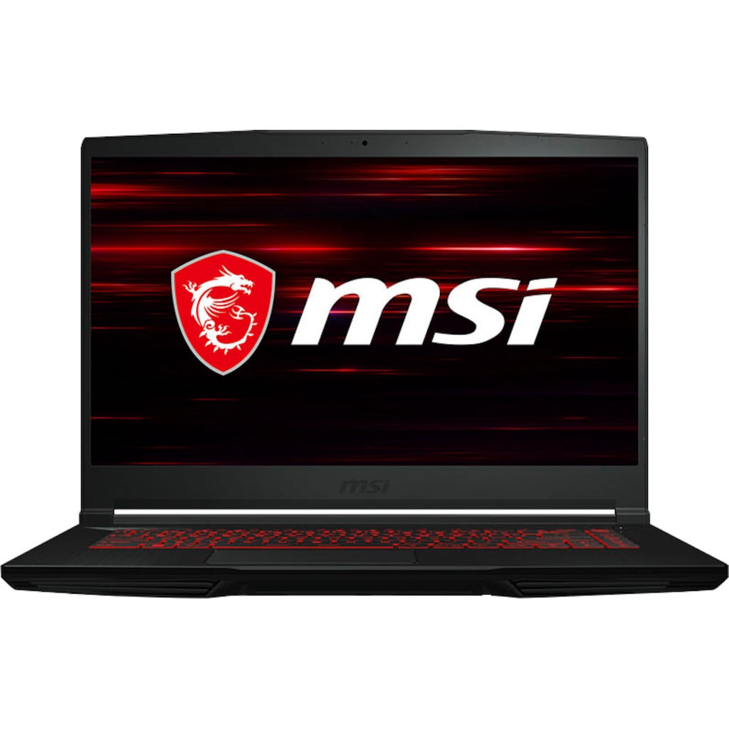 MSI Gaming-Notebook »GF63 Thin 10SC-233«, (39,6 cm/15,6 Zoll), Intel, Core i5, GeForce GTX 1650, 512 GB SSDKostenloses Upgrade auf Windows 11, sobald verfügbar