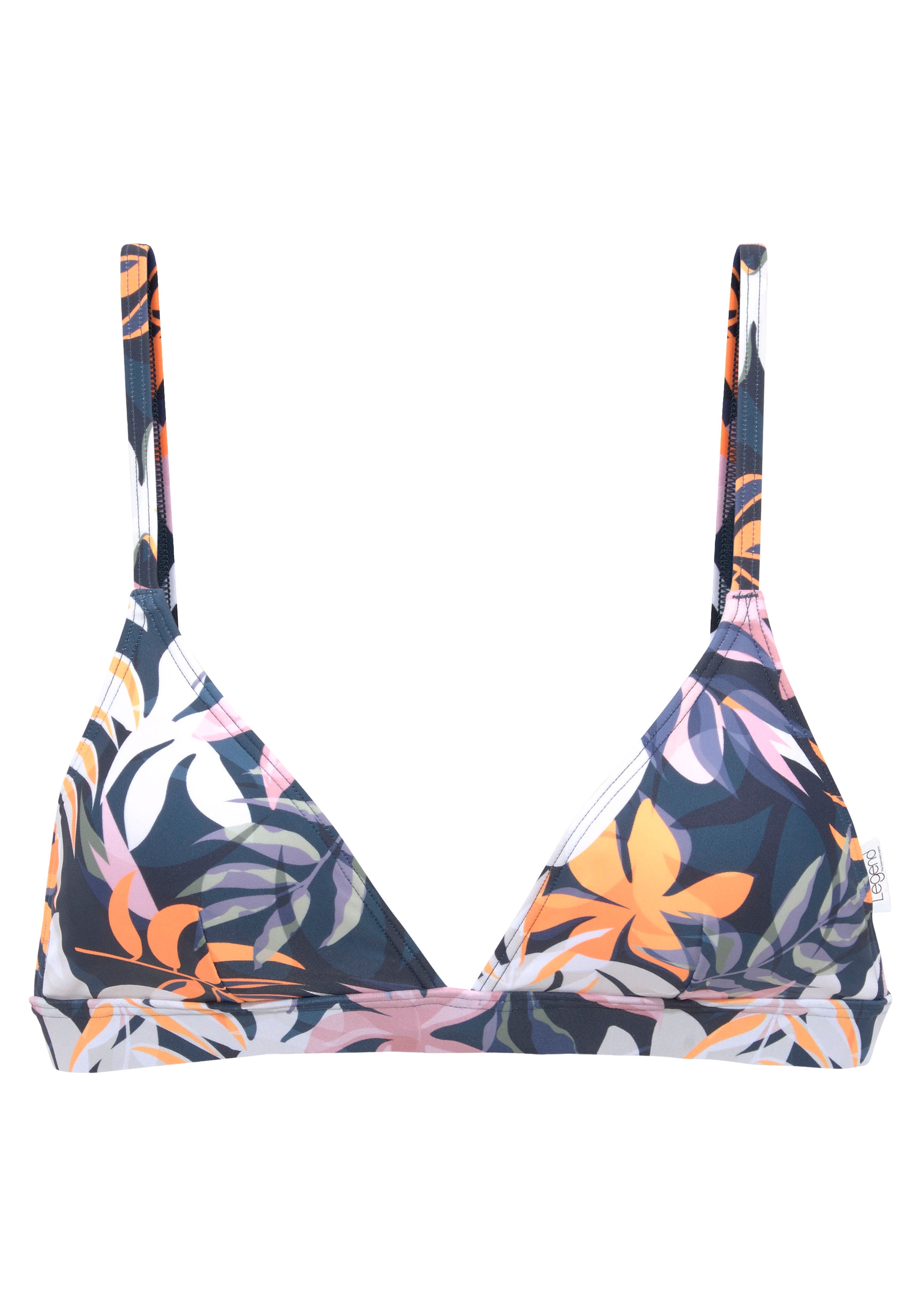 LASCANA ACTIVE Triangel-Bikini-Top »Wave«, mit bunten Blättern bedruckt
