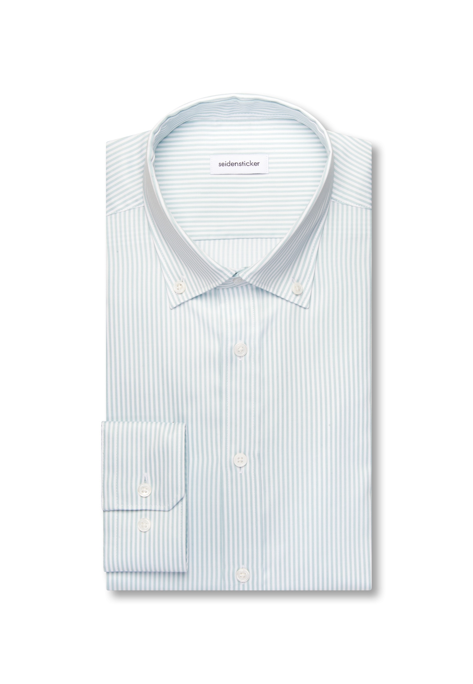 seidensticker Businesshemd »Schwarze Rose« Regular 1/1 Button-Down-Kragen Gestreift