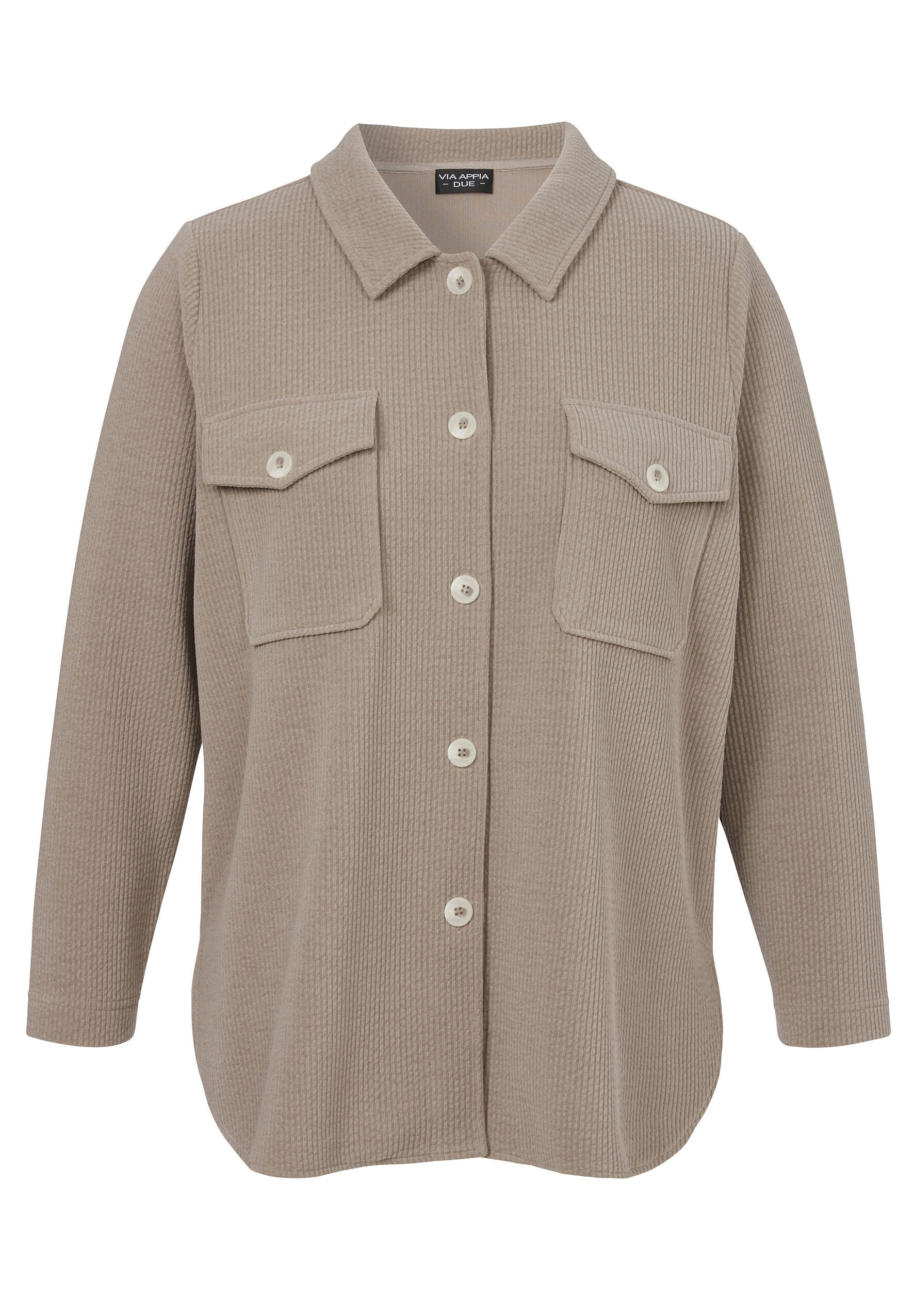 VIA APPIA DUE Hemdbluse »VIA APPIA DUE Bluse« im Naturton Mokka