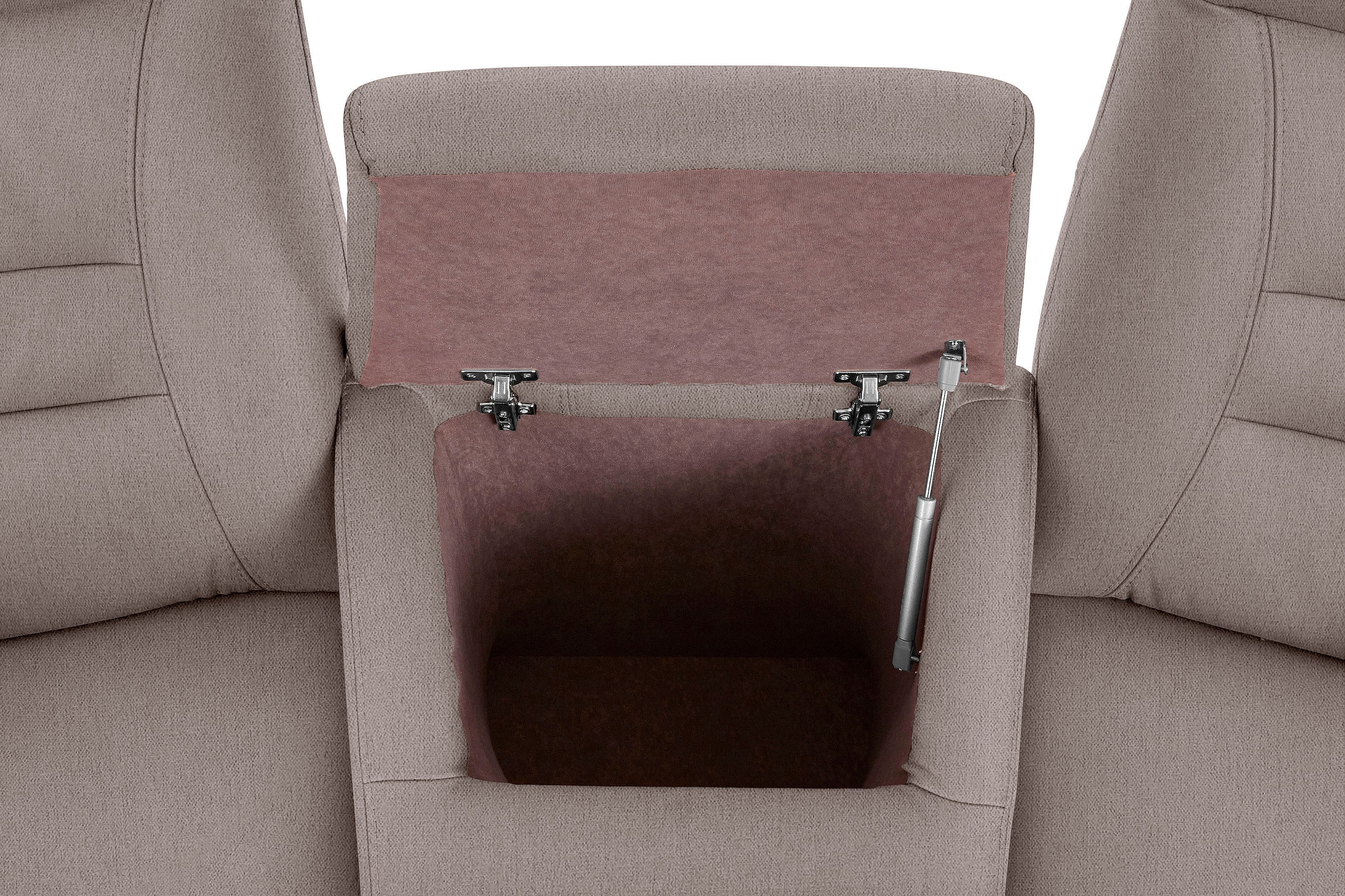 exxpo - sofa fashion 2,5-Sitzer »Ascoli, Kinosofa mit hohem Sitzkomfort, bequeme Armlehnen« inkl. Relaxfunktion, mit Ablage und Staufach, hohe Rückenlehne