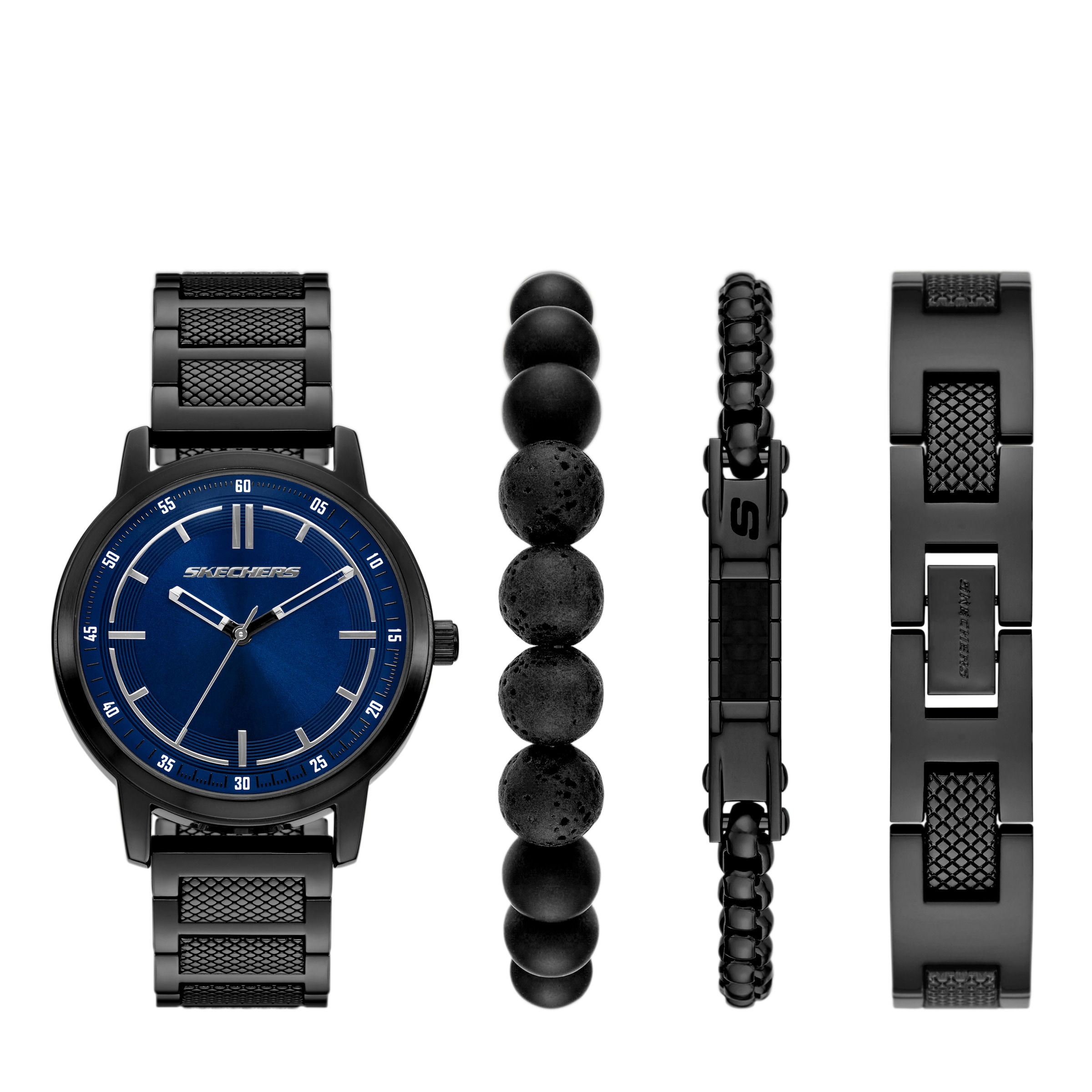 Skechers Quarzuhr »Textured Bracelet Set« Armbanduhr, Ideal auch als Geschenk, analog