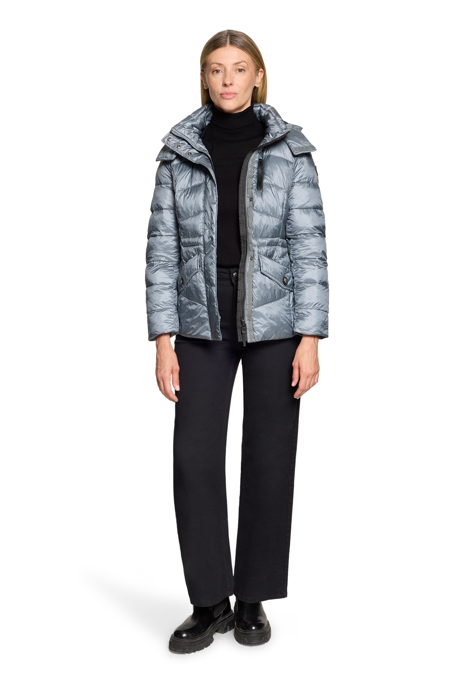 Gil Bret Steppjacke mit Kapuze mit abnehmbarer Kapuze