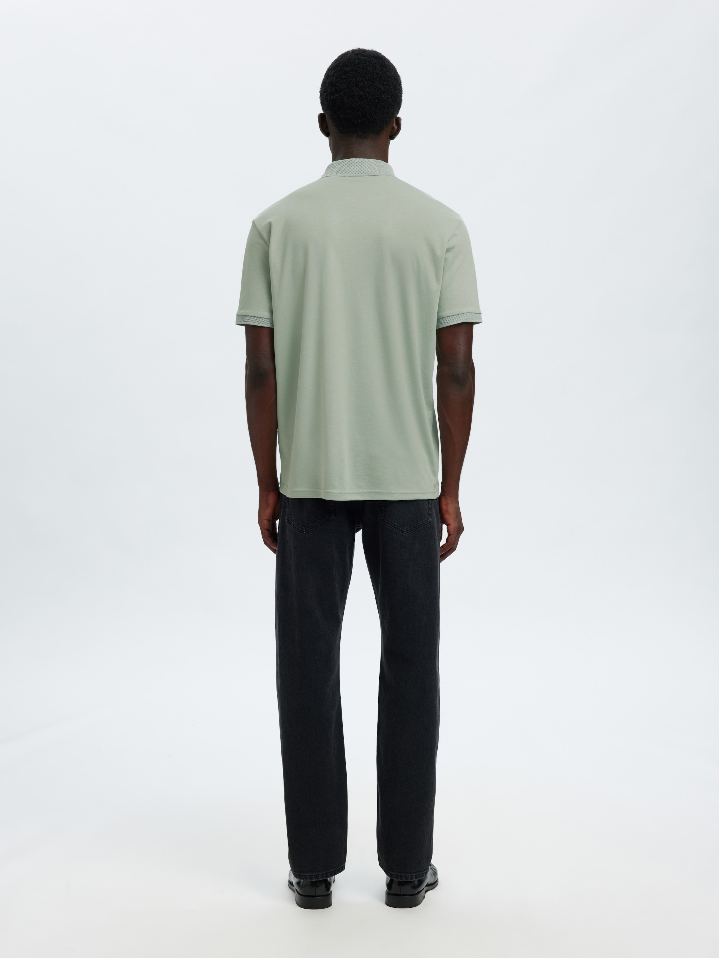 SELECTED Poloshirt »SLHFAVE BUTTON SS POLO NOOS« Baumwollmischung, regular fit