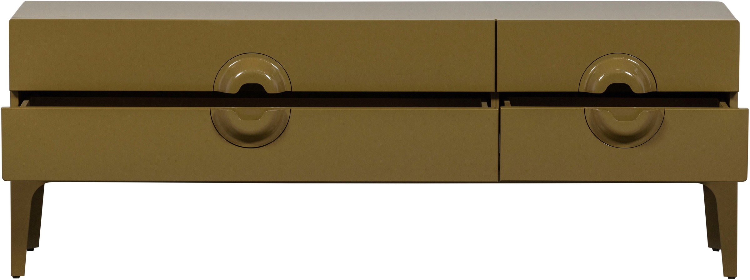 WOOOD Lowboard »Merge mit Eukalyptusholz und 4 Schubladen« Eukalyptusholz, Tragkraft 120 kg, Metallbeine