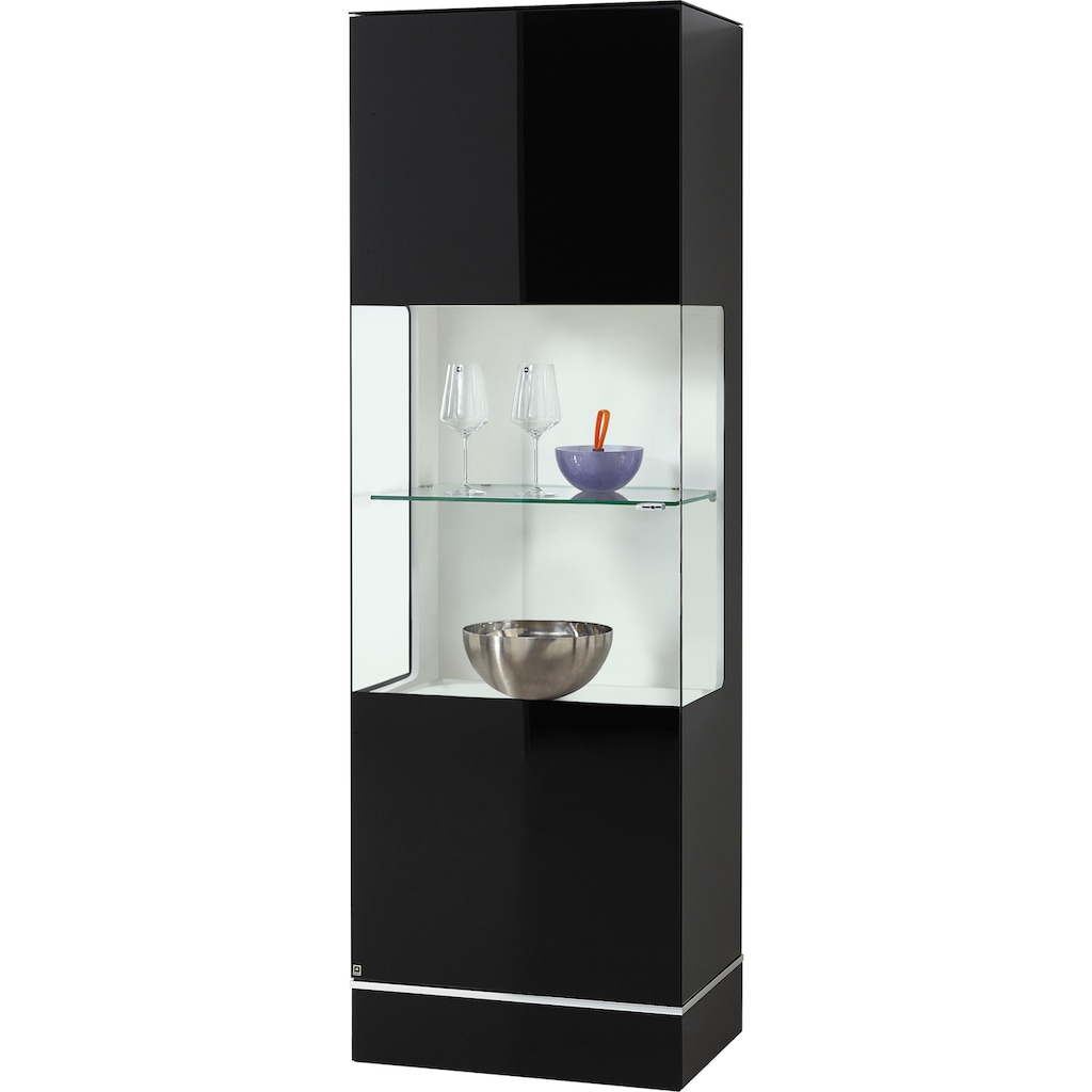 LEONARDO Glasvitrine »CUBE«, mit Klarglas, wahlweise mit Beleuchtung, Höhe 192 cm