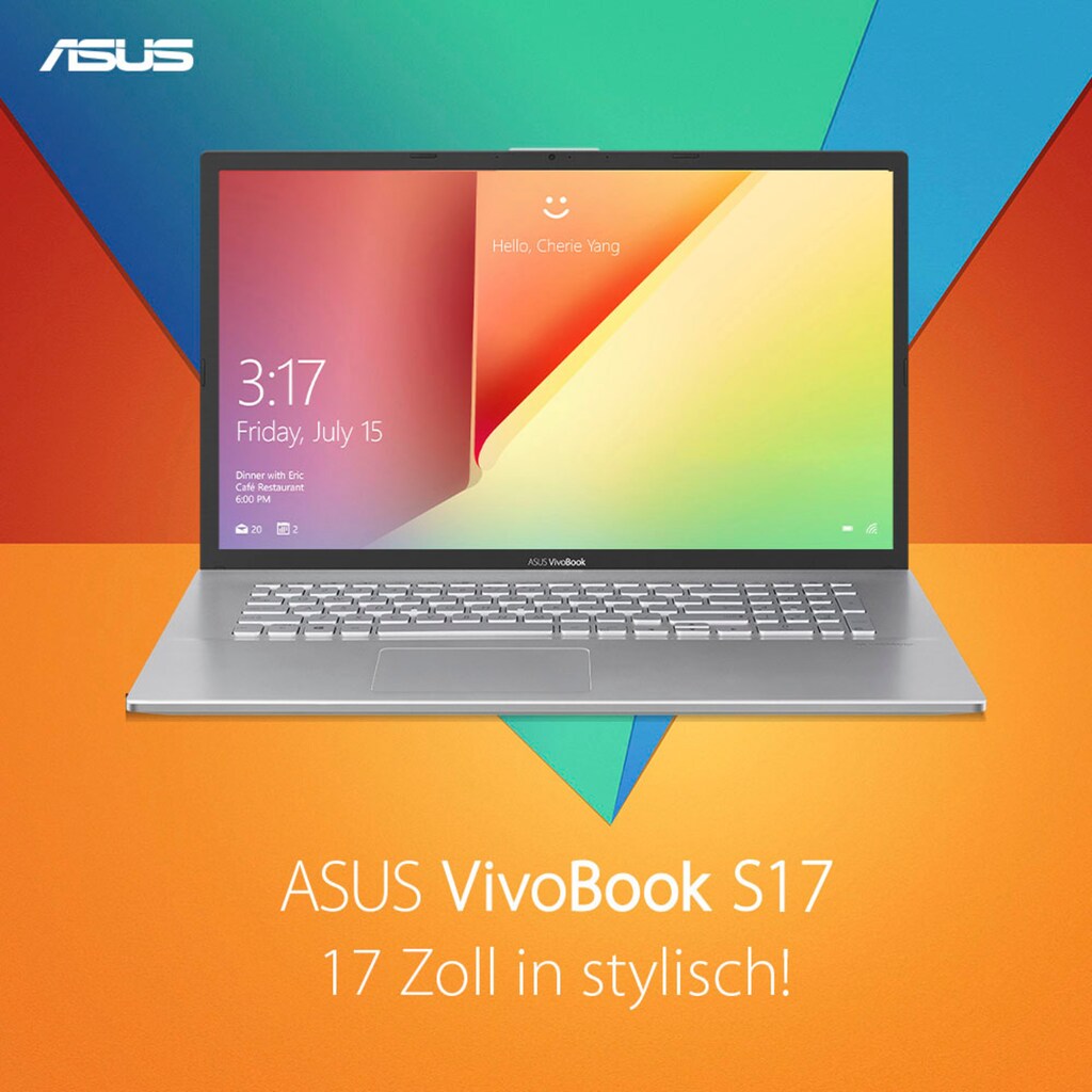 Asus Notebook »Vivobook S17 S712EA-BX146T«, 43,94 cm, / 17,3 Zoll, Intel, Core i3, UHD Graphics, 512 GB SSD