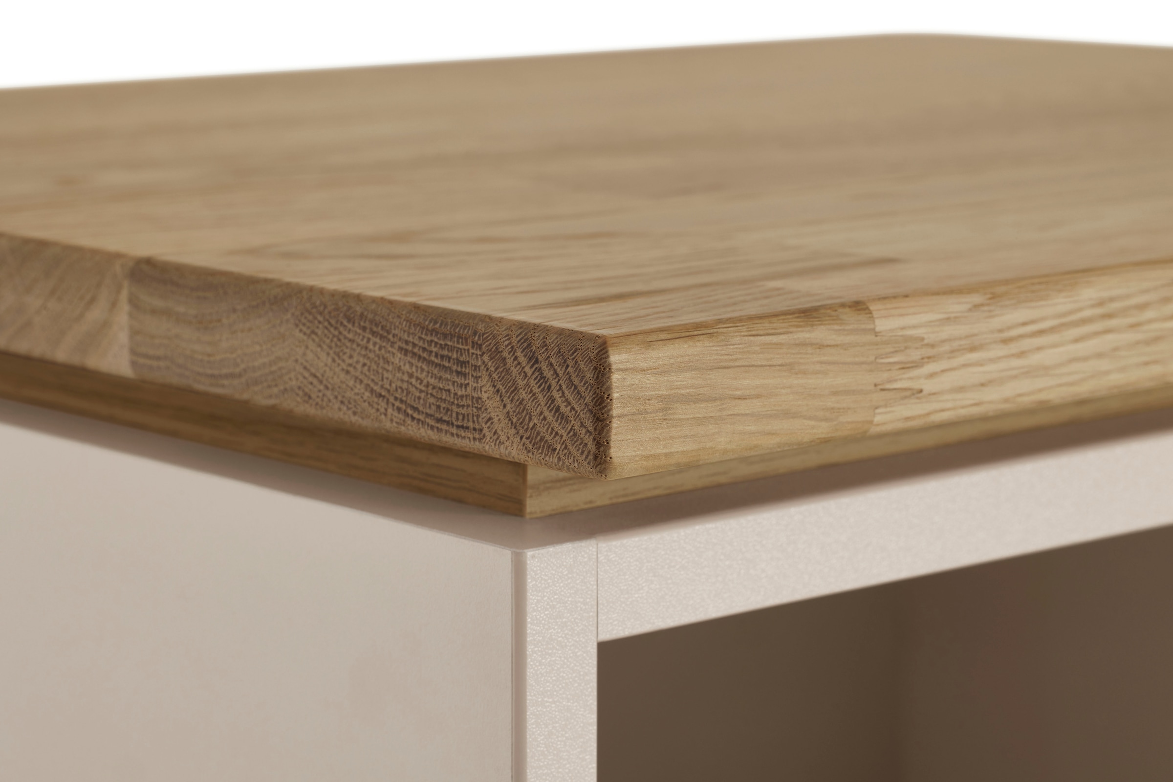 PAIDI Standregal »STIENE in Beige oder Grau, 3 offene Fächer, 1 Schublade mit Soft-Close« B/H/T ca. 48/161/40cm,  modernes und langlebiges Regal mit Massivholz, Highboard