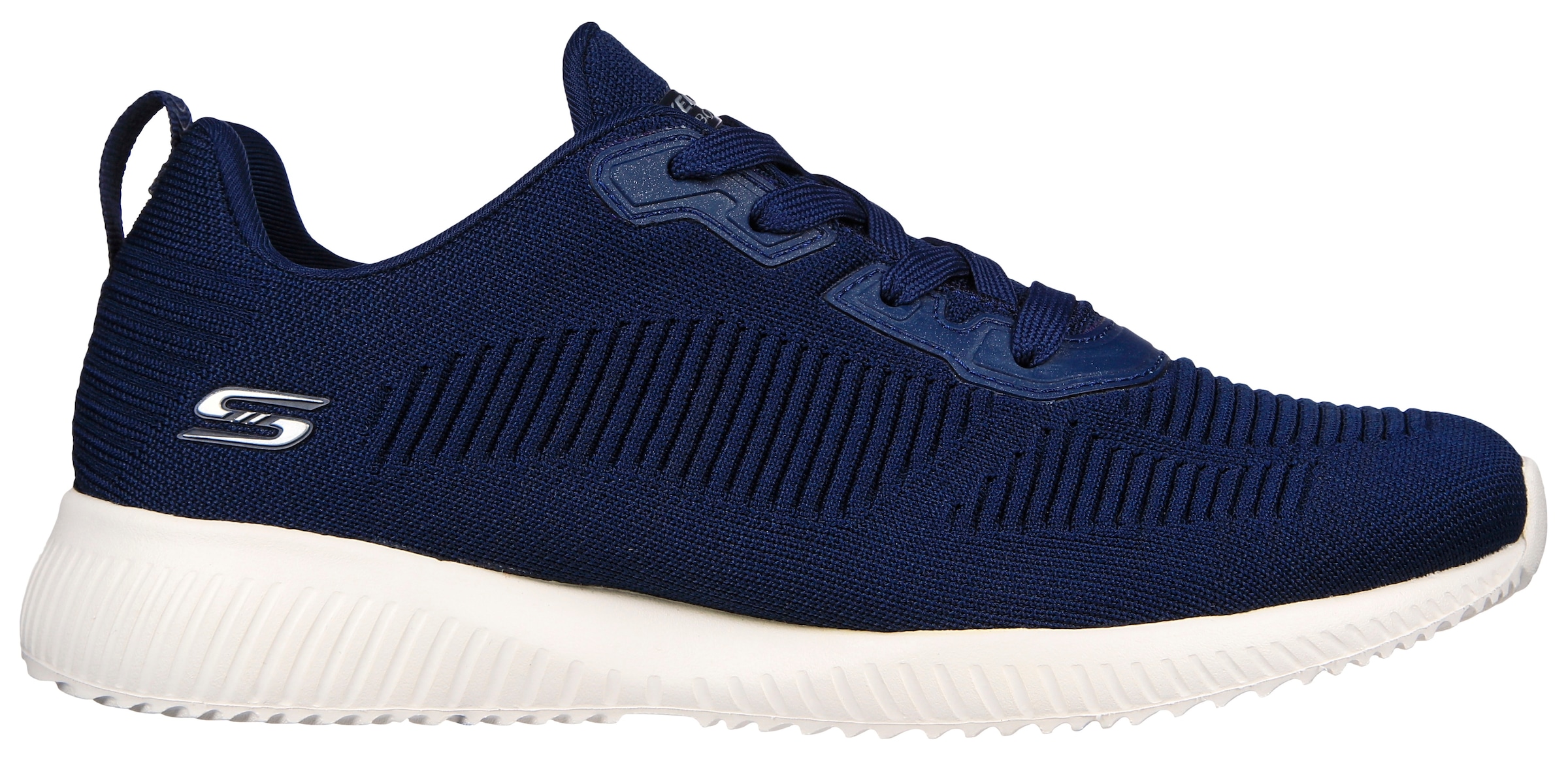 Skechers Sneaker »BOBS SQUAD - TOUGH TALK«  Schnürschuh, Freizeitschuh, Trainingsschuh in Strick-Optik