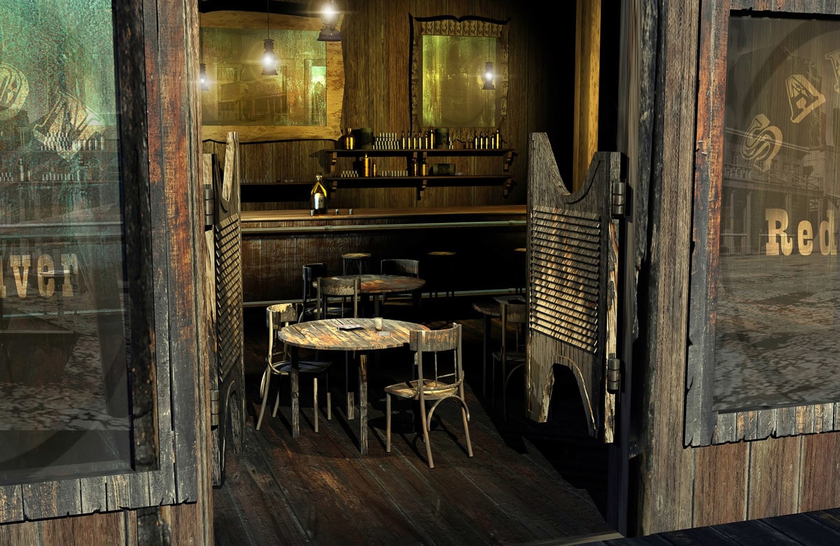 Fototapete »SALOON-WILD WEST NOSTALGIE RETRO VINTAGE BAR COWBOY XXL«