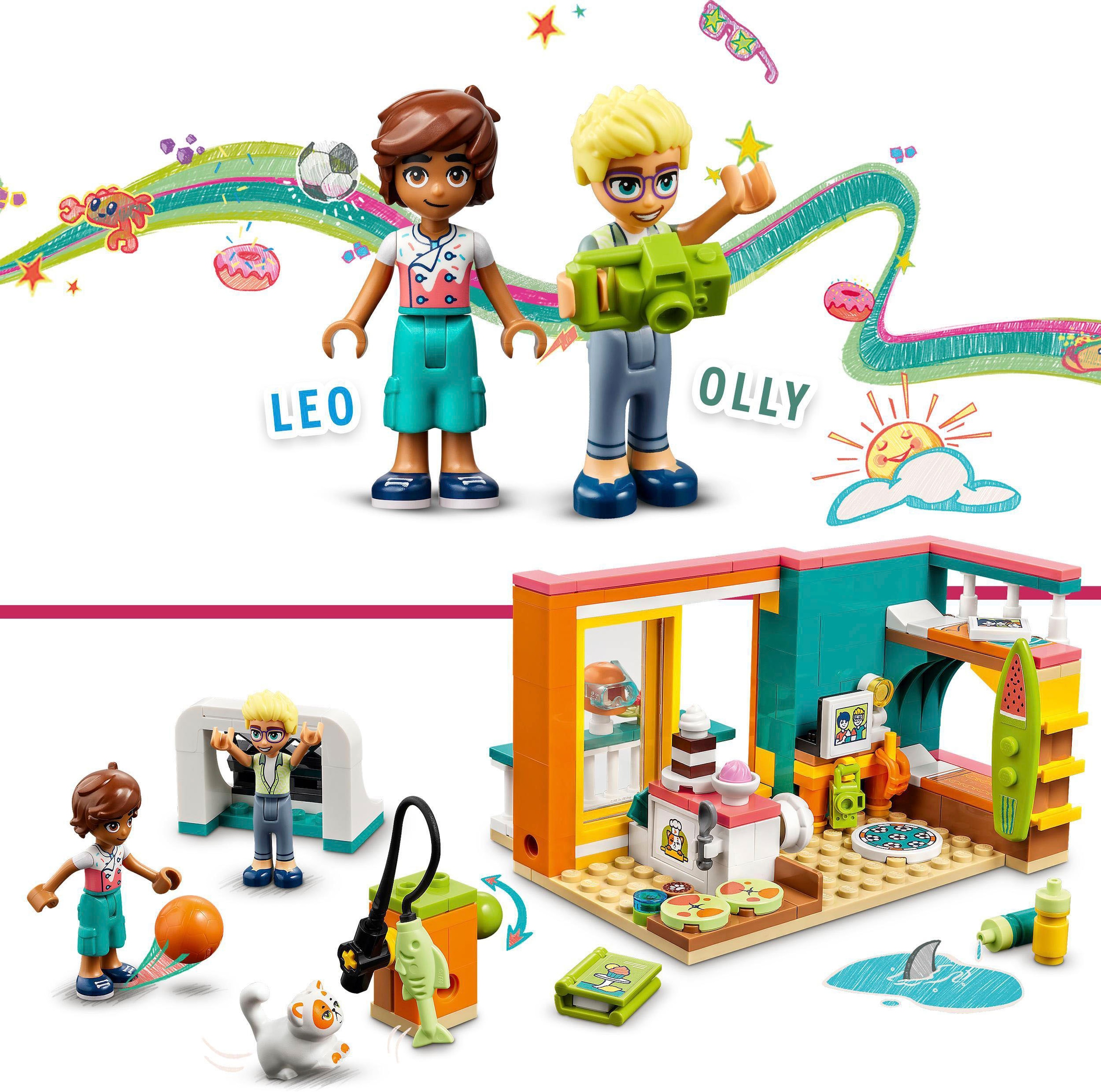 LEGO® Konstruktionsspielsteine »Leos Zimmer (41754), LEGO® Friends«, (203 St.), Made in Europe