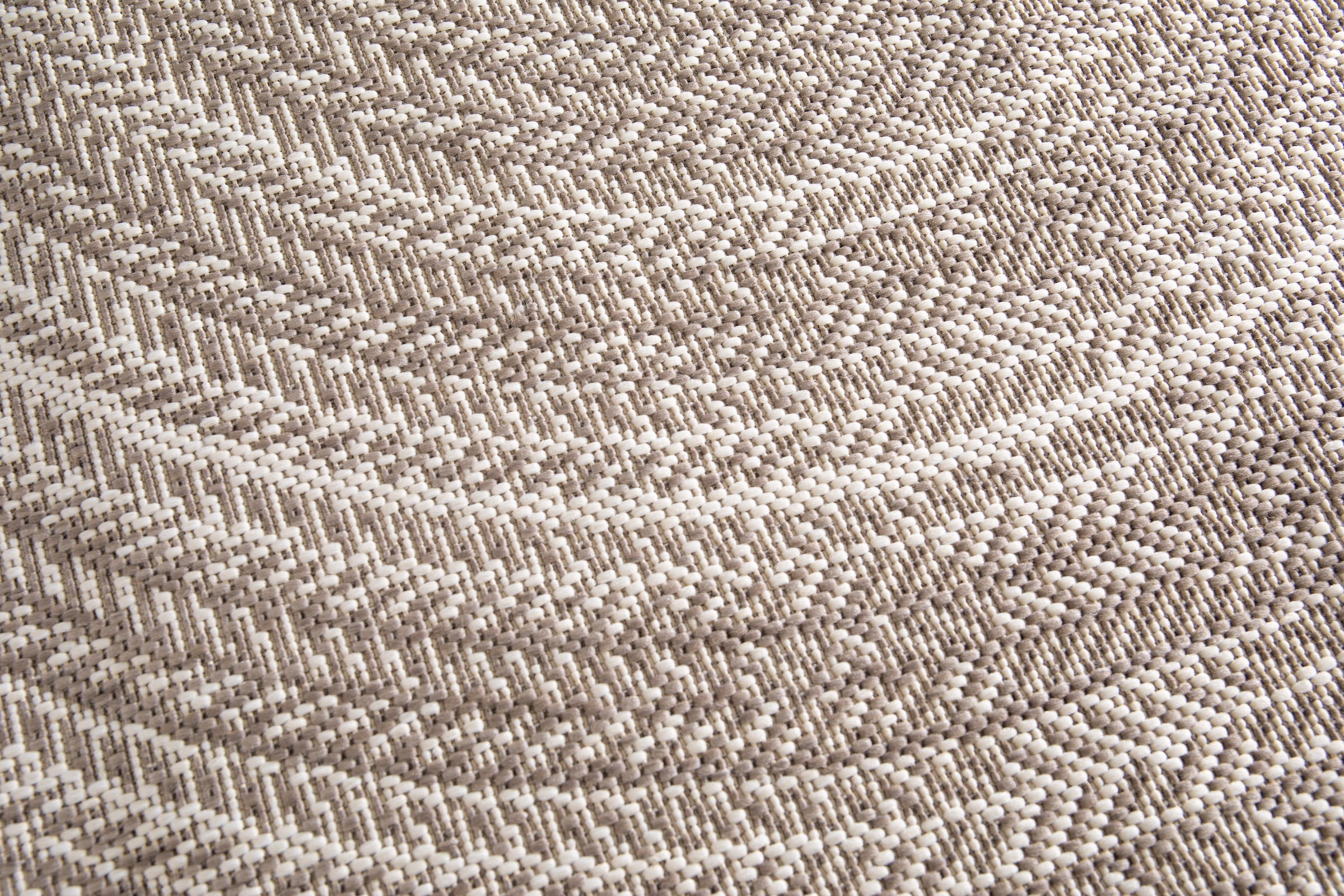 Primaflor-Ideen in Textil Teppich »Outdoorteppich ELDORADO Giro«, rund, 4 mm Höhe, Flachgewebe, gestreift, Scandi, In- und Outdoor geeignet, wasserfest