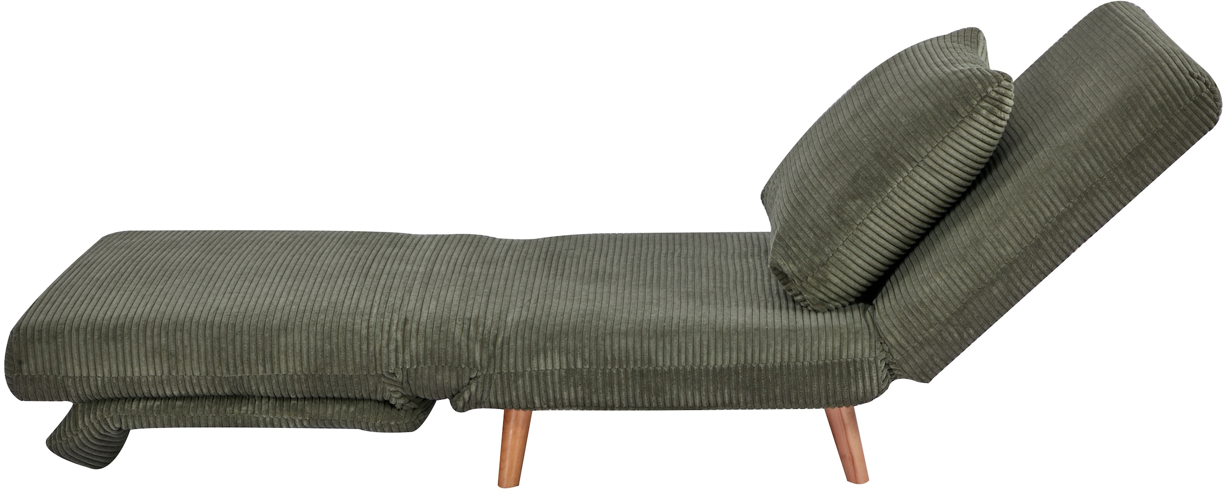 INOSIGN Sessel »AINSLEY«, wandelbar zum Gästebett, Schlafsofa, Webstoff u. Cord-Bezug