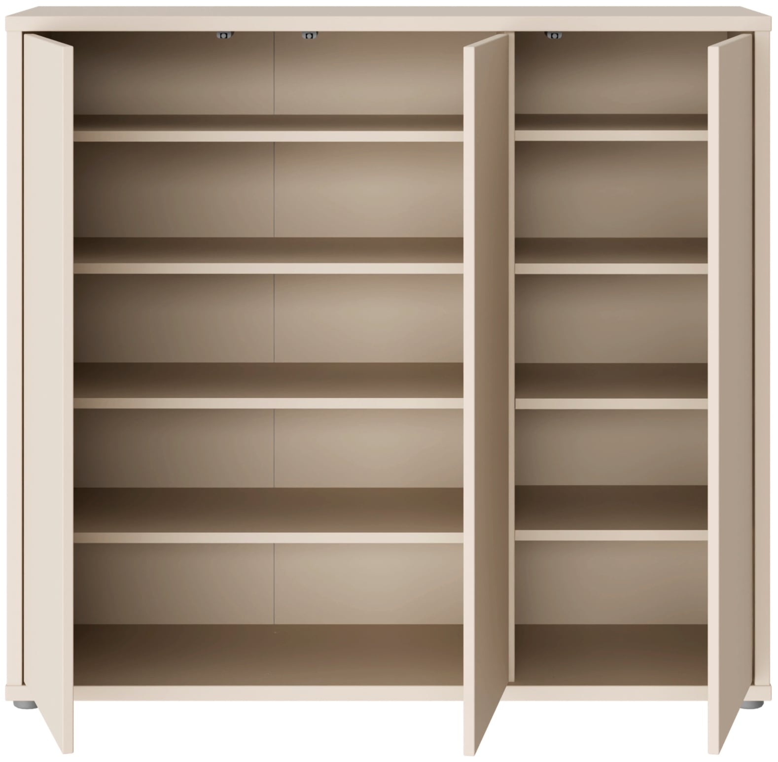 FORTE Schuhschrank »Alice Springs«, (B/H/T 109,2/99,1/34,9 cm), Stauraumschrank, Mehrzweckschrank, grifflose Front, Push to open