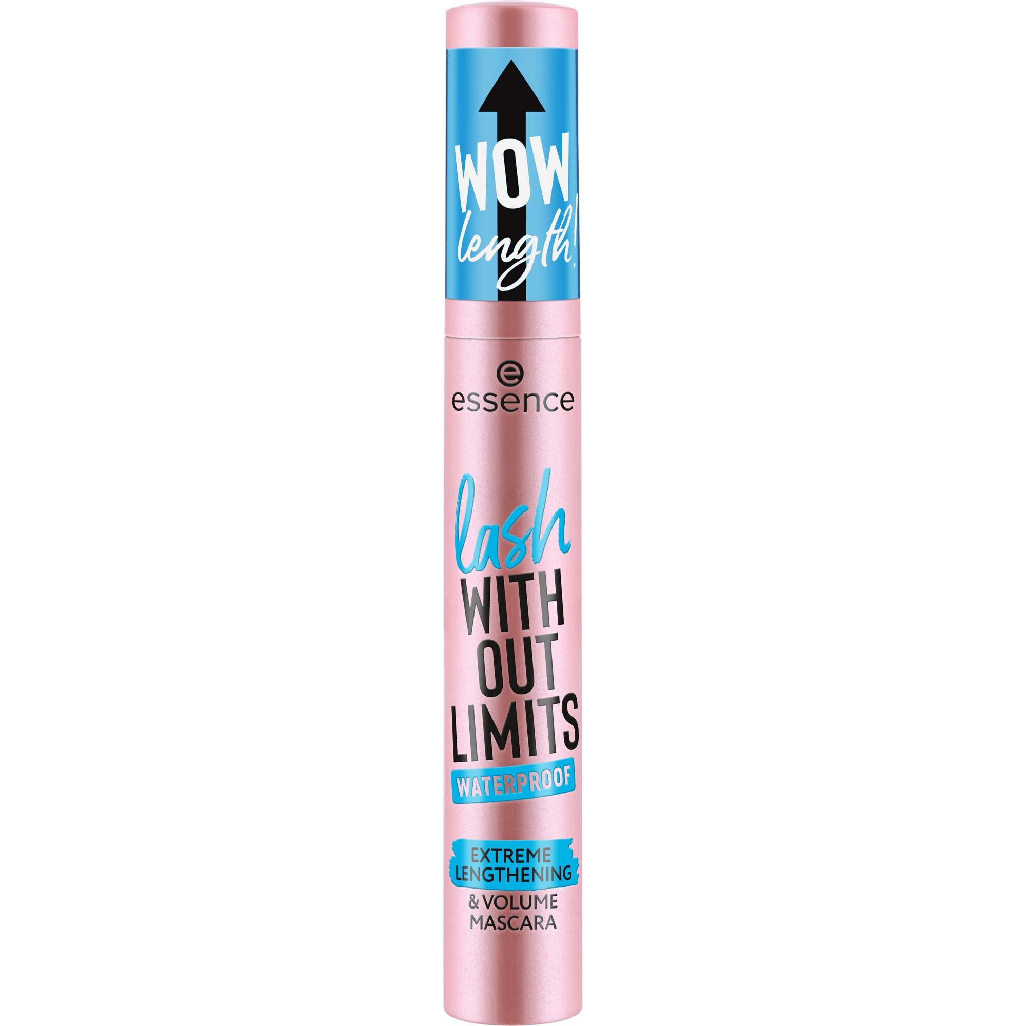 Essence Mascara »lash WITHOUT LIMITS WATERPROOF EXTREME LENGTHENING & VOLUME MASCARA«, (Set, 3 tlg.), 3-tlg., Wasserfest, hohe Deckkraft