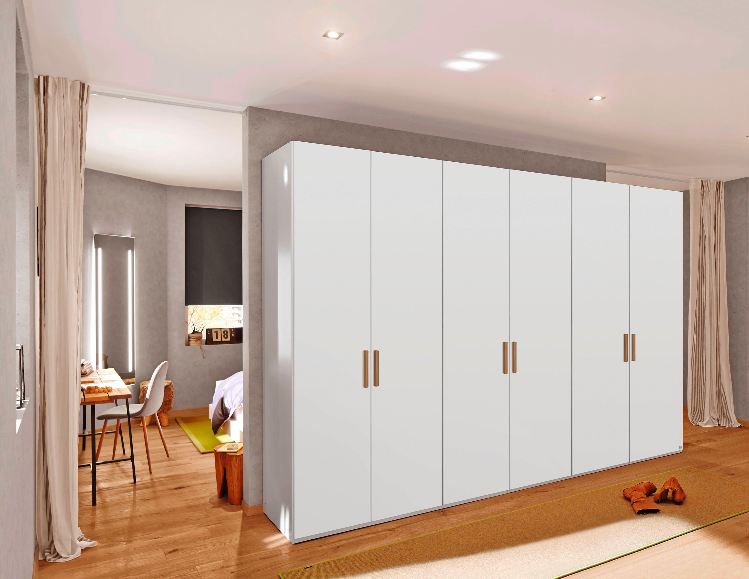 rauch ORANGE Drehtürenschrank »Your Joyce«, mit Massivholzgriffen