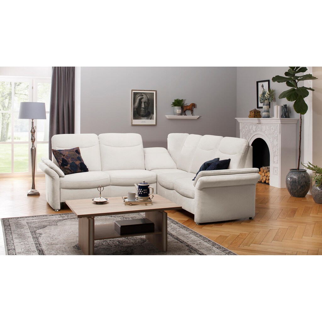 Home affaire Ecksofa »Tahoma L-Form«, mit Armlehnfunktion, wahlweise Bettfunktion, Schublade, Relaxfunktion