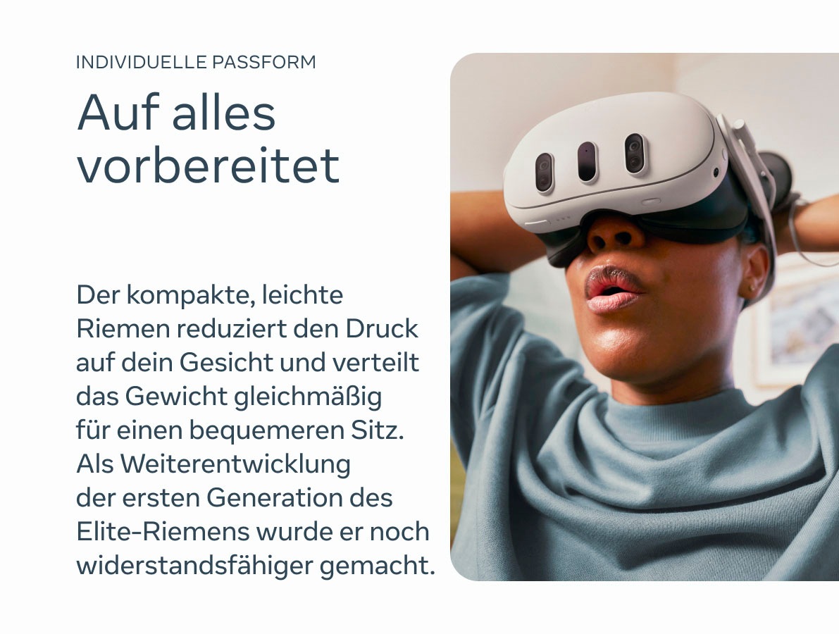 Meta Headset-Halterung »Quest 3 Elite-Riemen mit Akku (Elite Strap with Battery)«