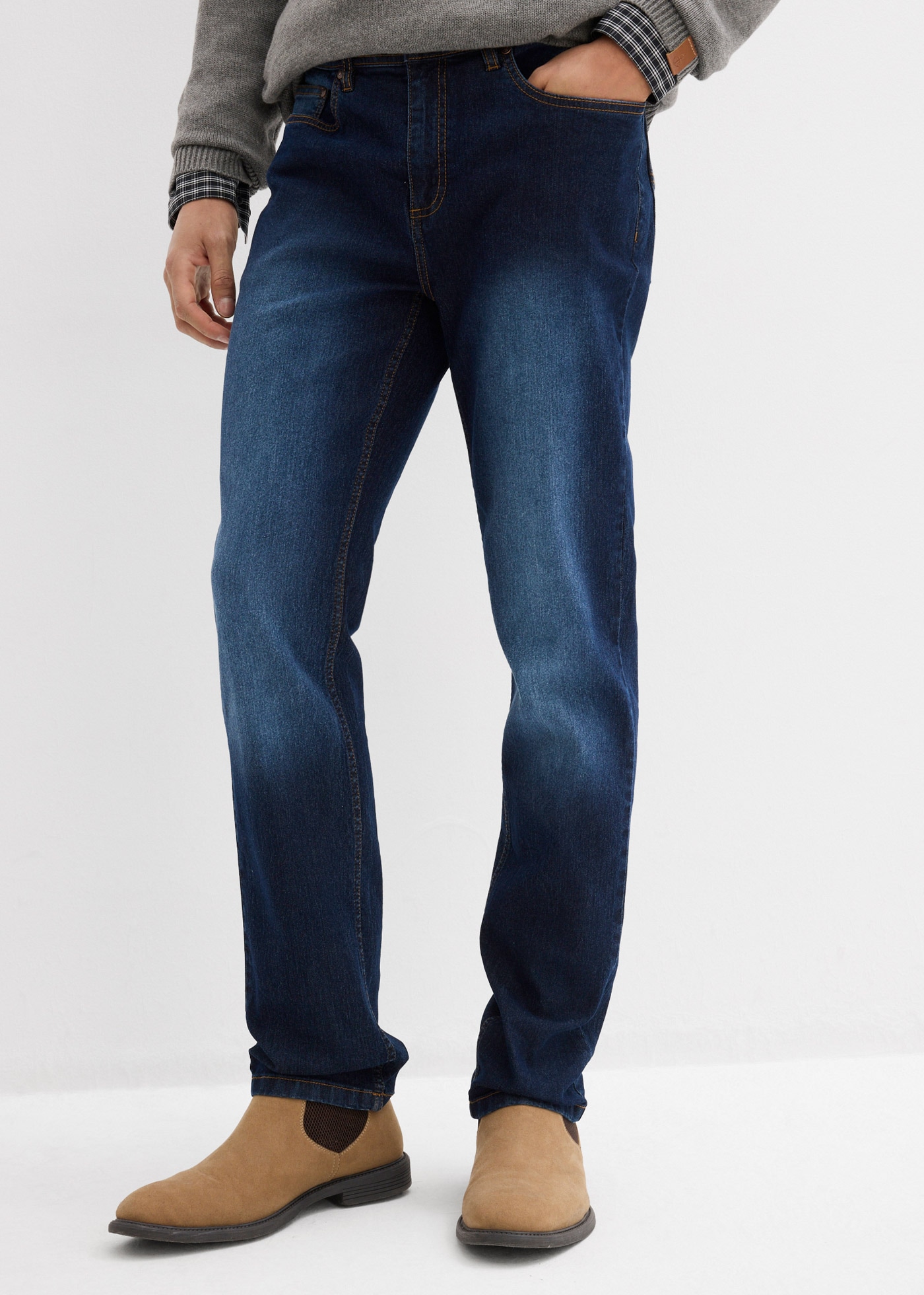 bonprix Regular-fit-Jeans Packung, 2 Regular Fit, gerader Schnitt, im 2er-Pack