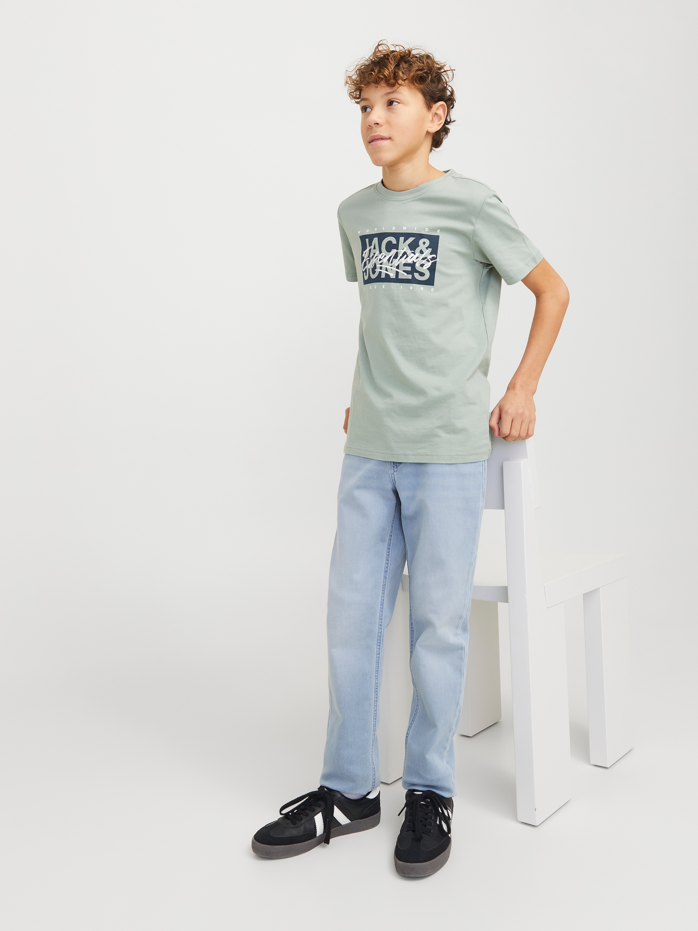 Jack & Jones Junior Slim-fit-Jeans »JJIGLENN JJORIGINAL GE 118 I.K SN JNR«