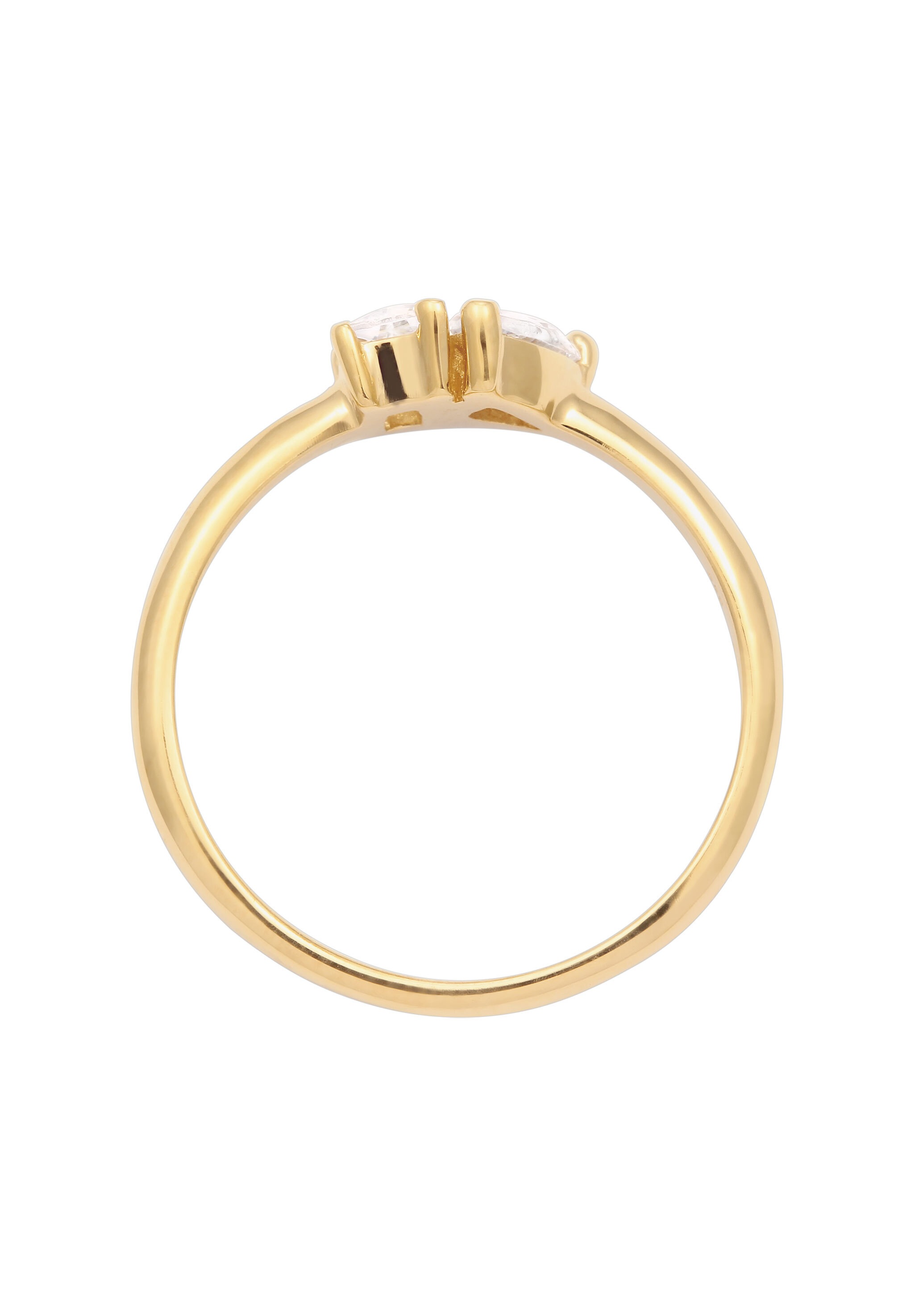 Elli Silberring »Ring Tropfen Zirkonia Weiß 925 Sterling Silber«