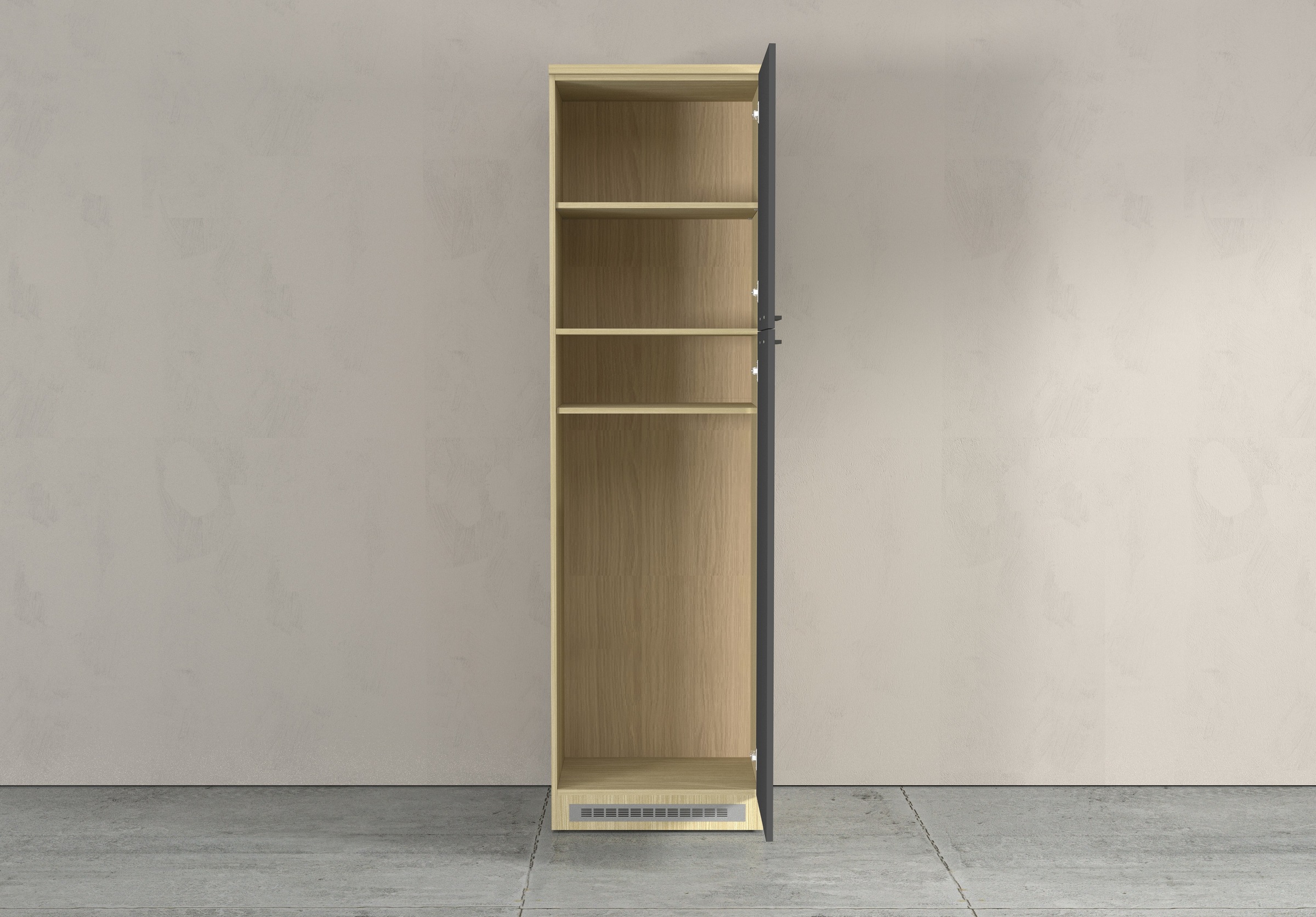 KOCHSTATION Kühlumbauschrank »Luna, Kühlschrank-Umbau, Einbauschrank für Kühlschrank, Made in Italy« B/T/H: 60×60×214,5 cm, für zwei Kühlschrankhöhen vorbereitet