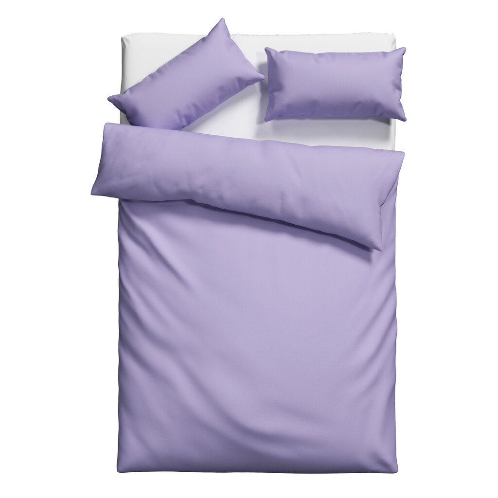 OTTO products Bettwäsche »Neele in Gr. 135x200, 155x220 oder 200x200 cm«, (2 tlg.), Bettwäsche aus Bio-Baumwolle, zeitlose Bettwäsche mit Reißverschluss